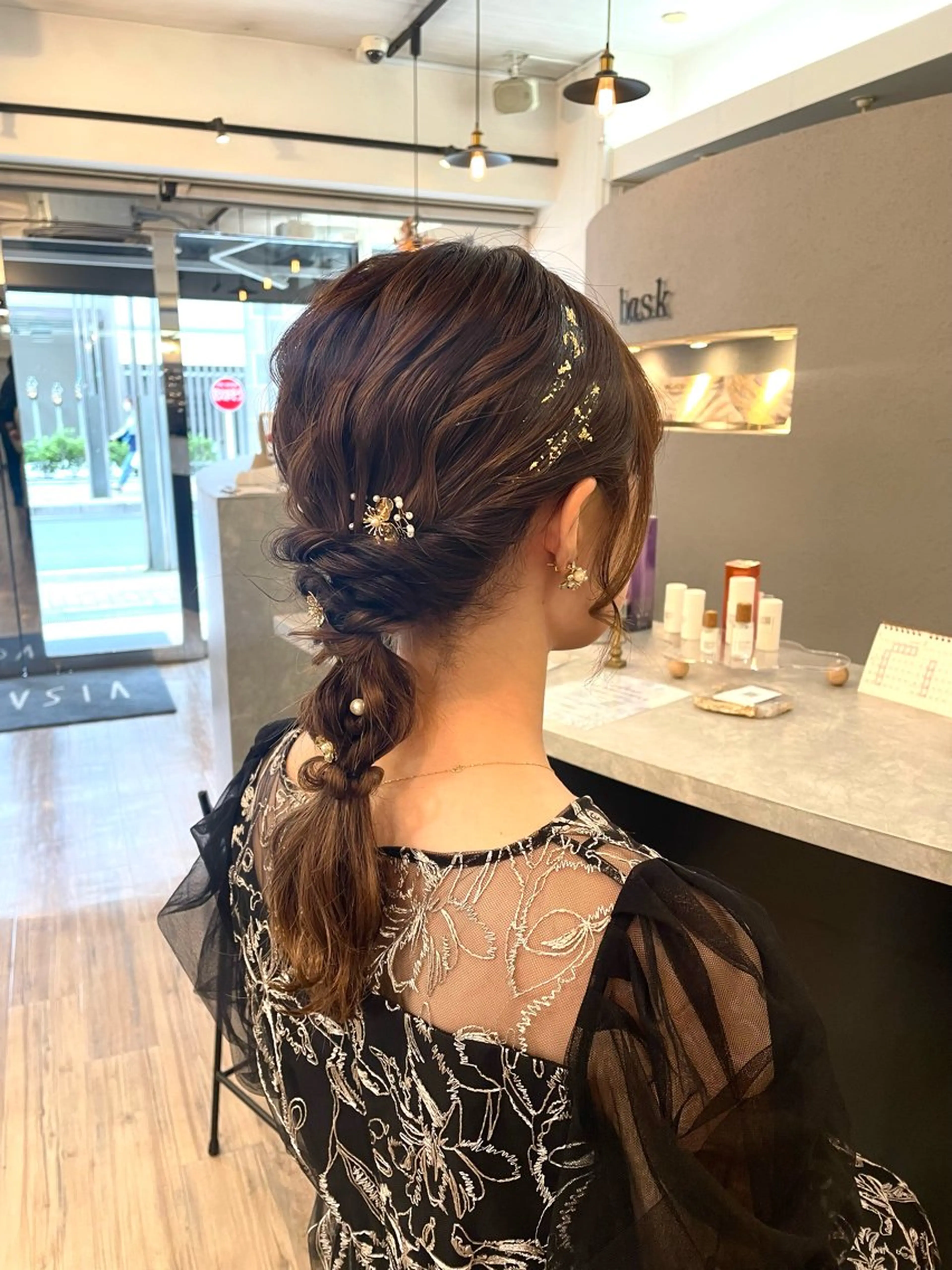 ヘアアレンジ ヘアセット VISAGE ba.sk 金子詩帆のヘアスタイル