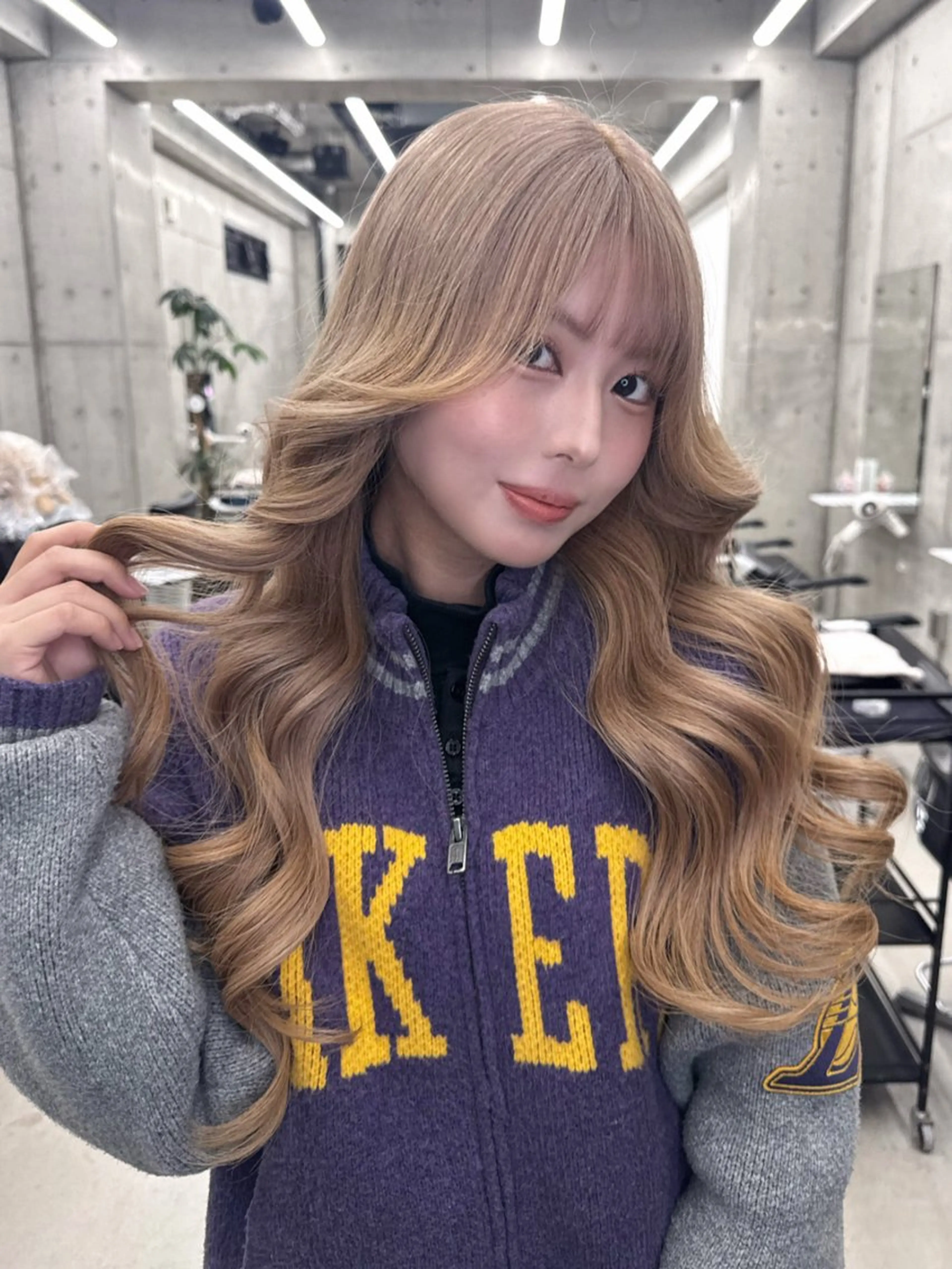 カラー ヘアカラー 和木坂 日美のヘアスタイル