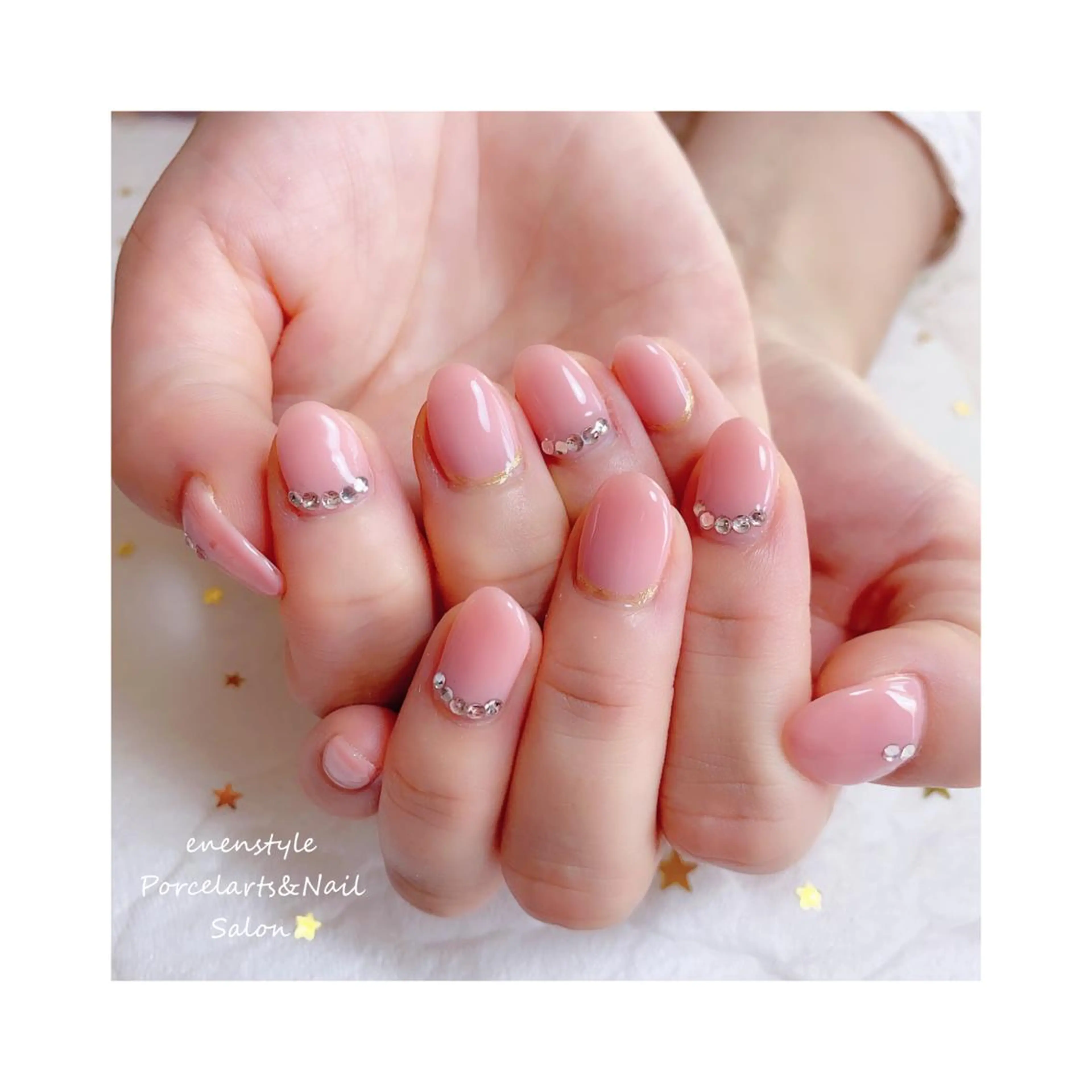 ミディアム ネイル ハンドネイル 👑enen style👑のネイルデザイン