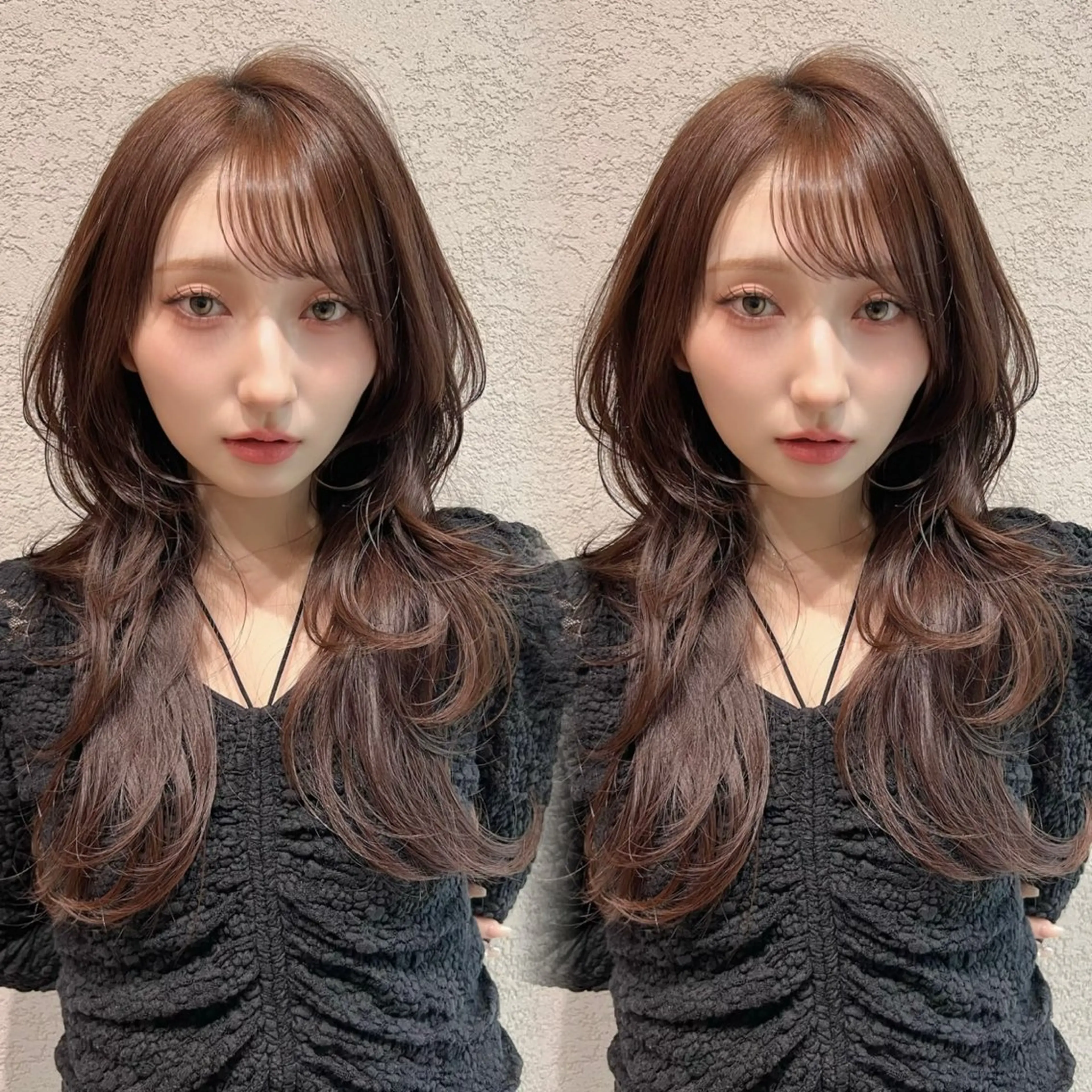 ロング カラー 似合わせカット カット ヘアカラー トリートメント レイヤー/髪質改善 Lond ambreのヘアスタイル