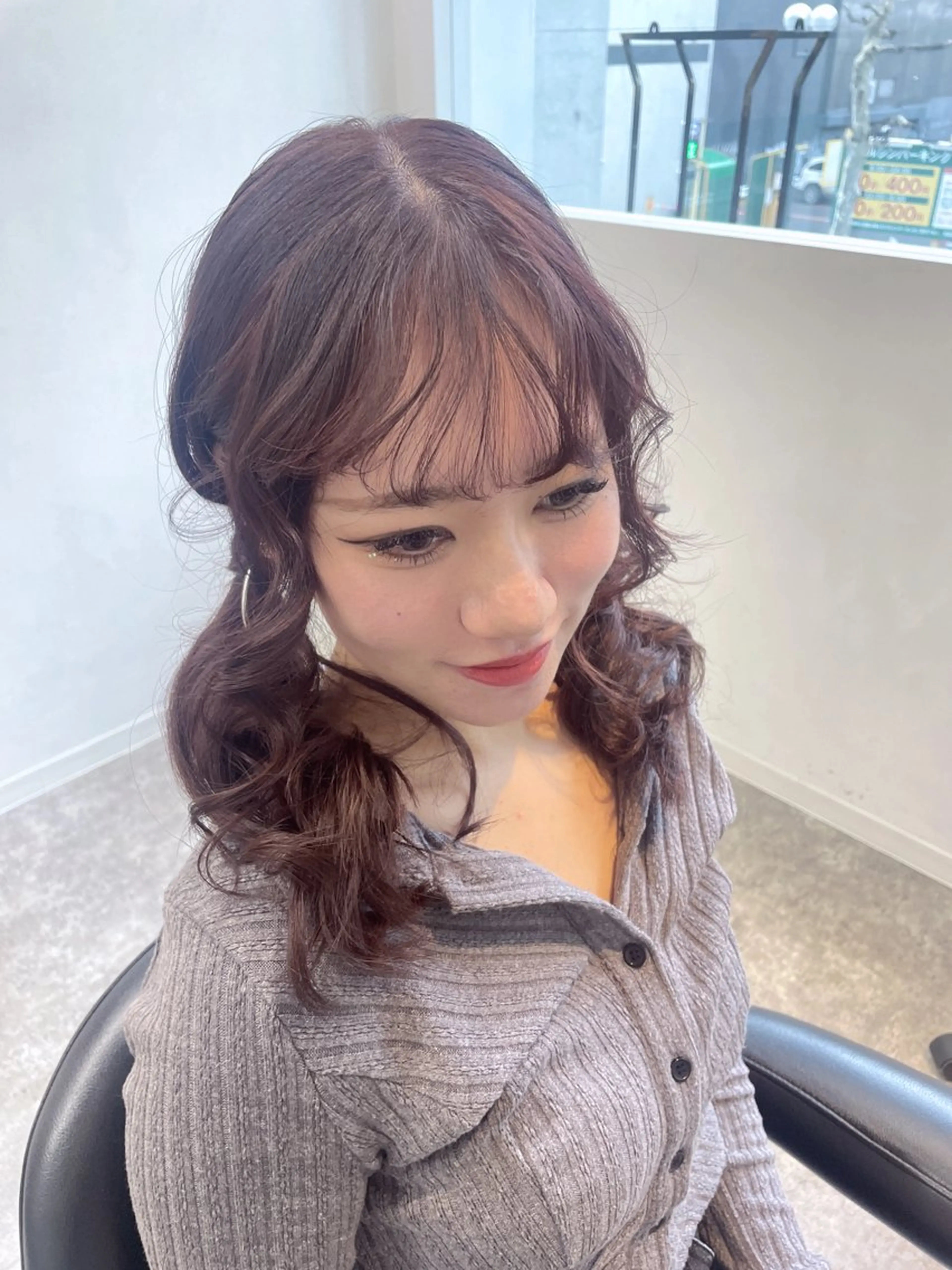 カラー 札幌クロスパーマ /🎀柴田ひな🎀のヘアスタイル