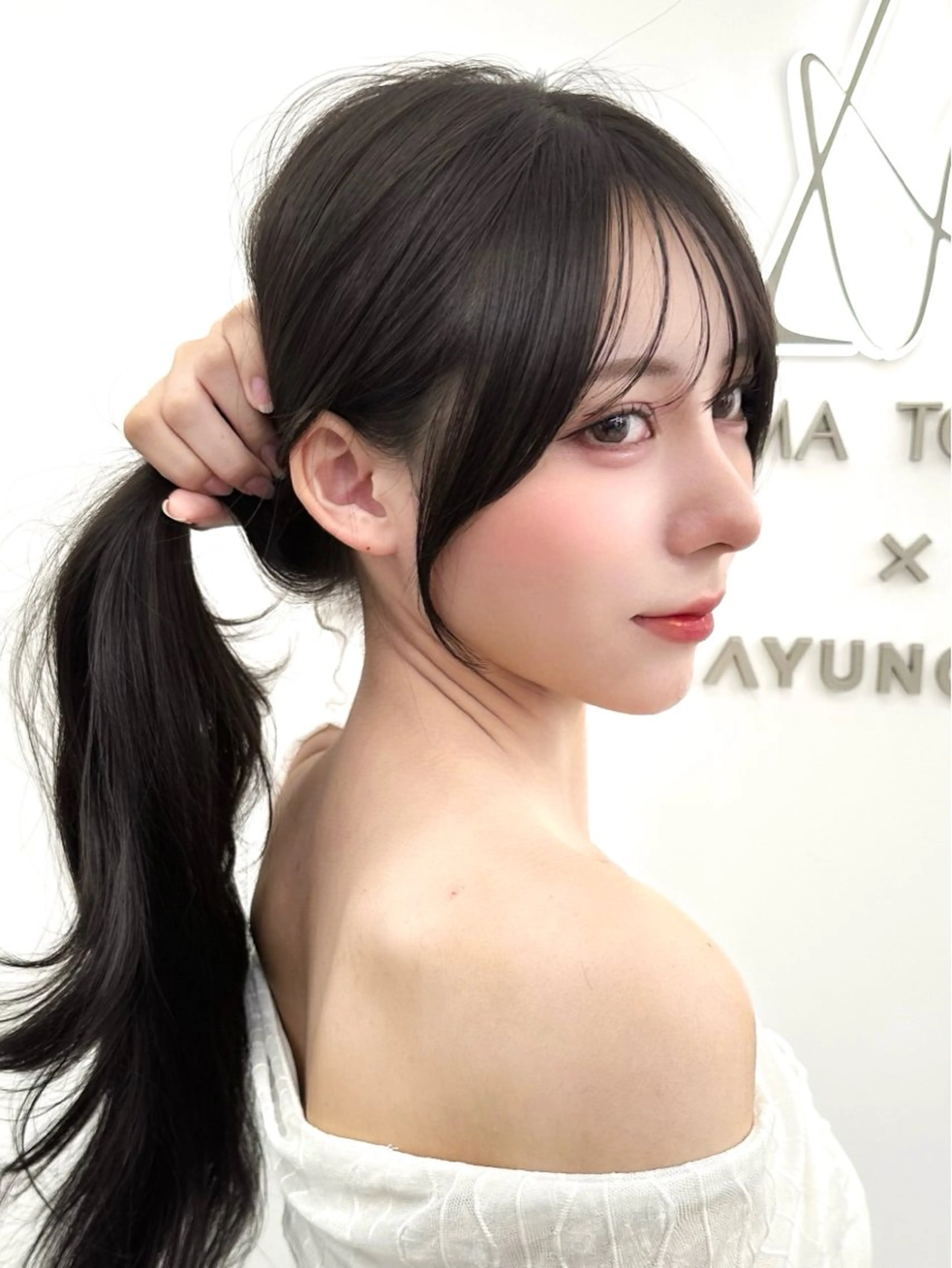 ロング カラー 透明感カラー 顔まわりレイヤー 顔周りカット ハッシュカット 髪質改善 カット ヘアカラー トリートメント 🇰🇷韓国風くびれ ヘア🇰🇷中村優大のヘアスタイル