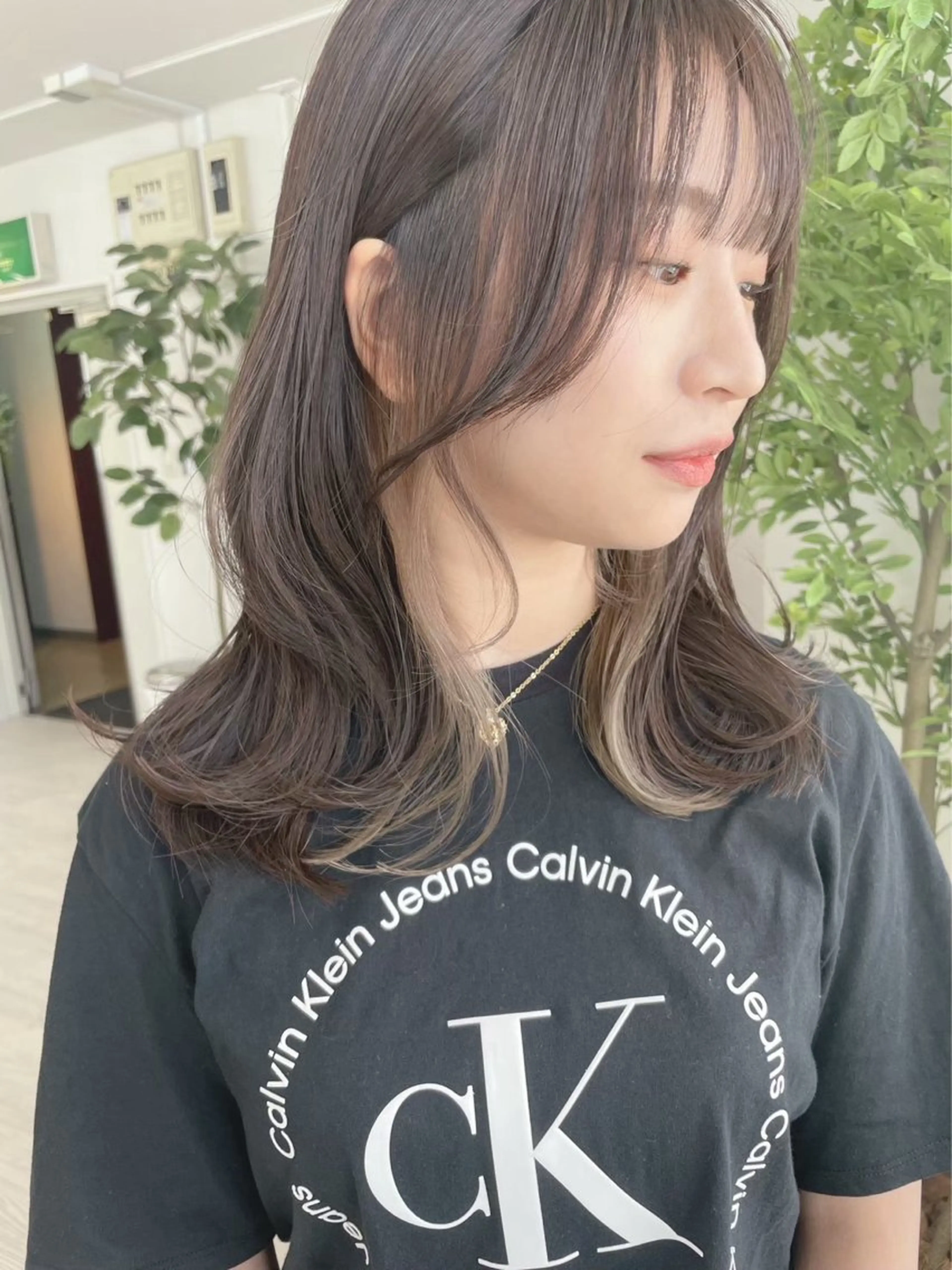 セミロング カラー ベージュカラー ブラウンカラー SHOEI 【nero】のヘアスタイル