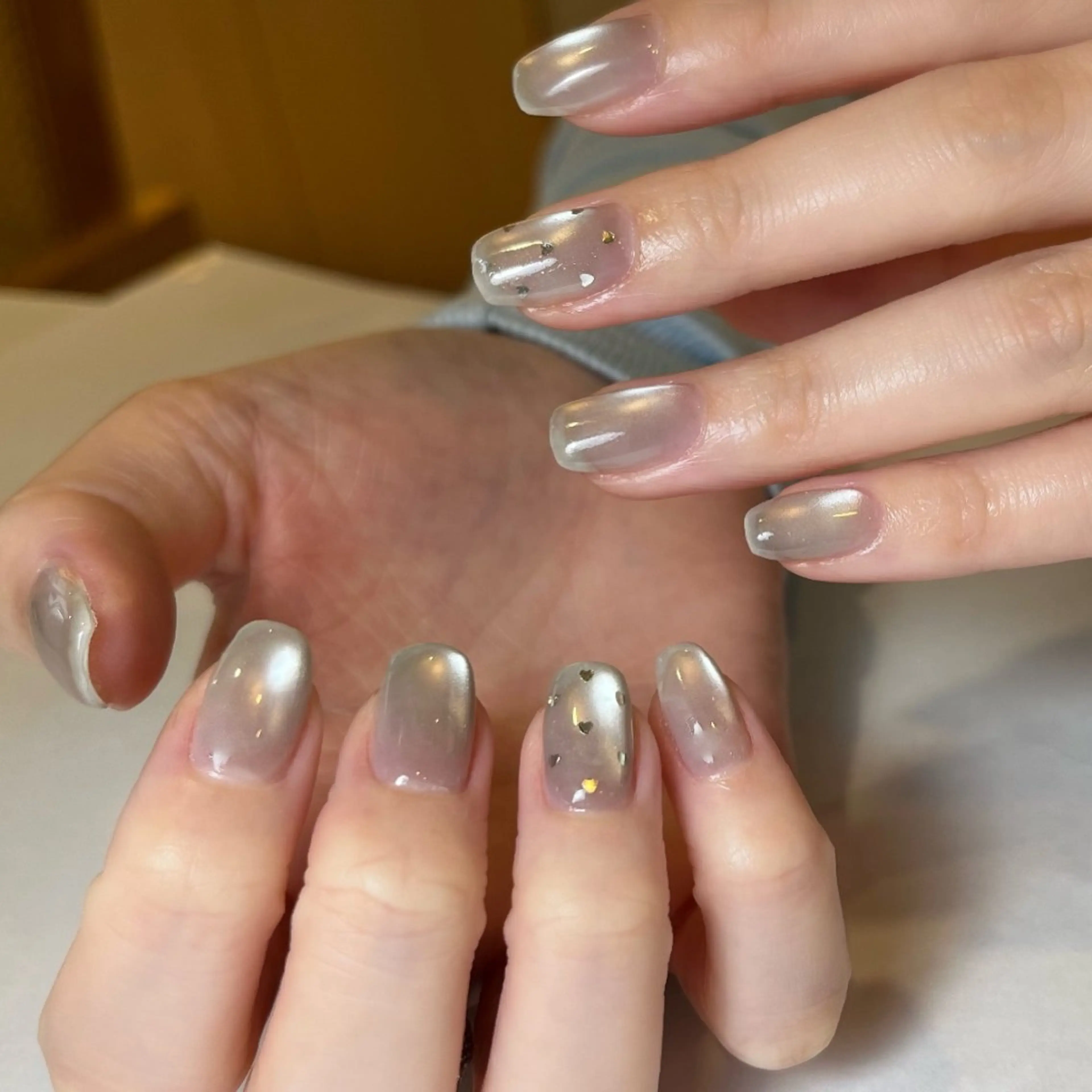 ネイル アートネイル マグネットネイル シンプルネイル HerNails  Yokosukaのネイルデザイン