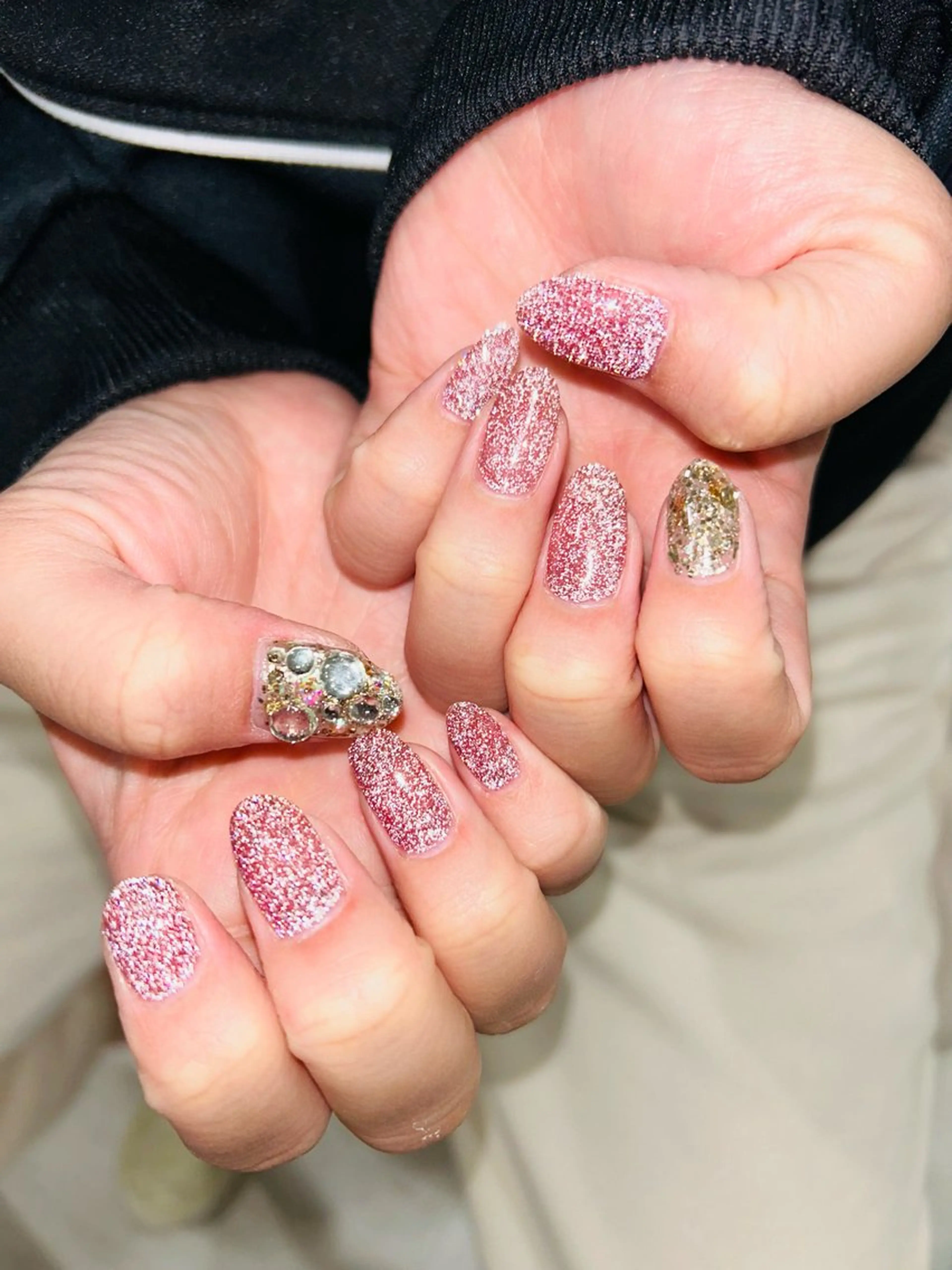 ネイル フラッシュネイル フットネイル フレンチネイル ラメ(グリッター) ラメグラデーション H3 hitoのネイルデザイン