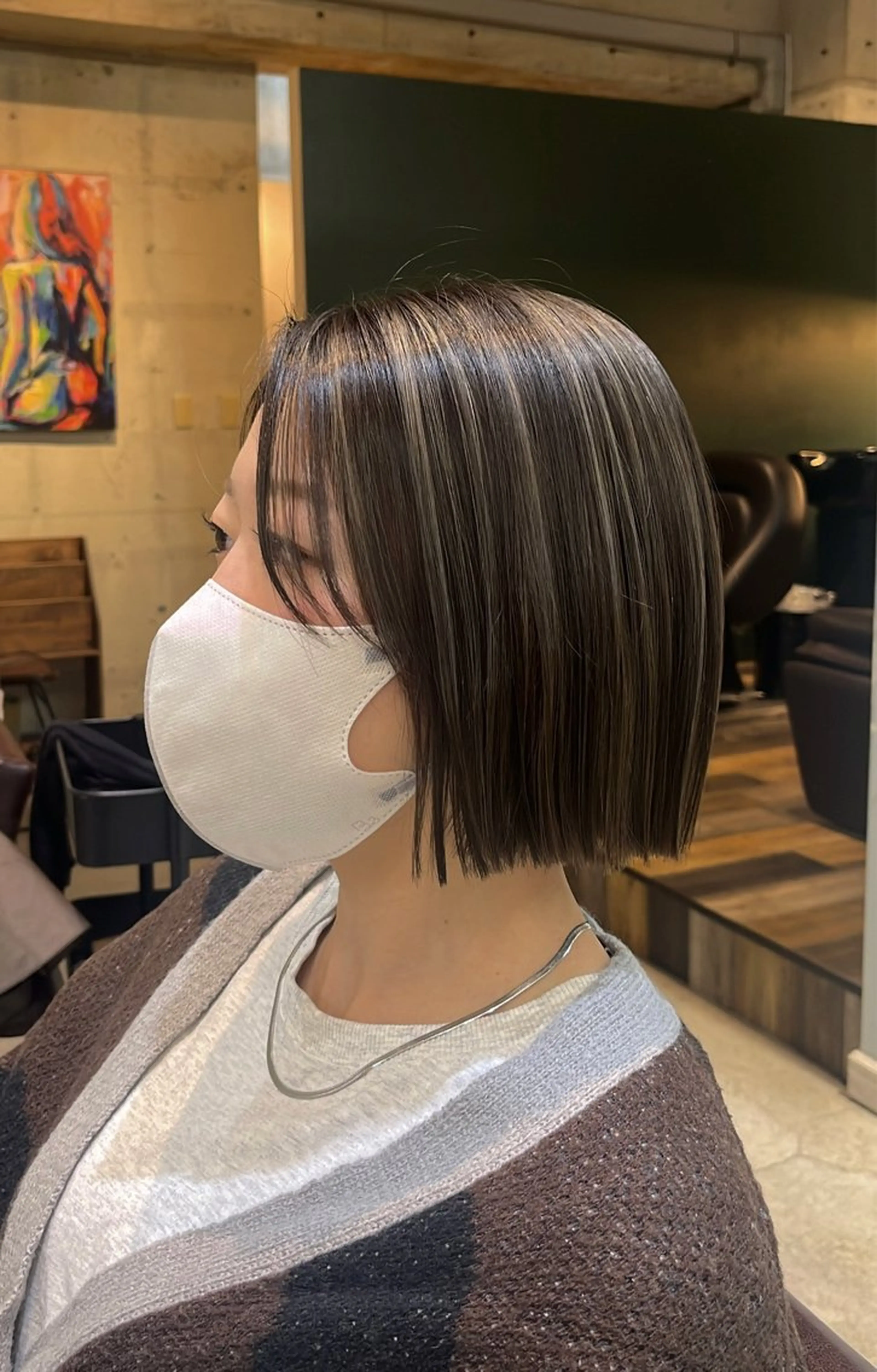 ショート カット ヘアカラー 🦩レイヤー|透明感 カラー🦩makoのヘアスタイル