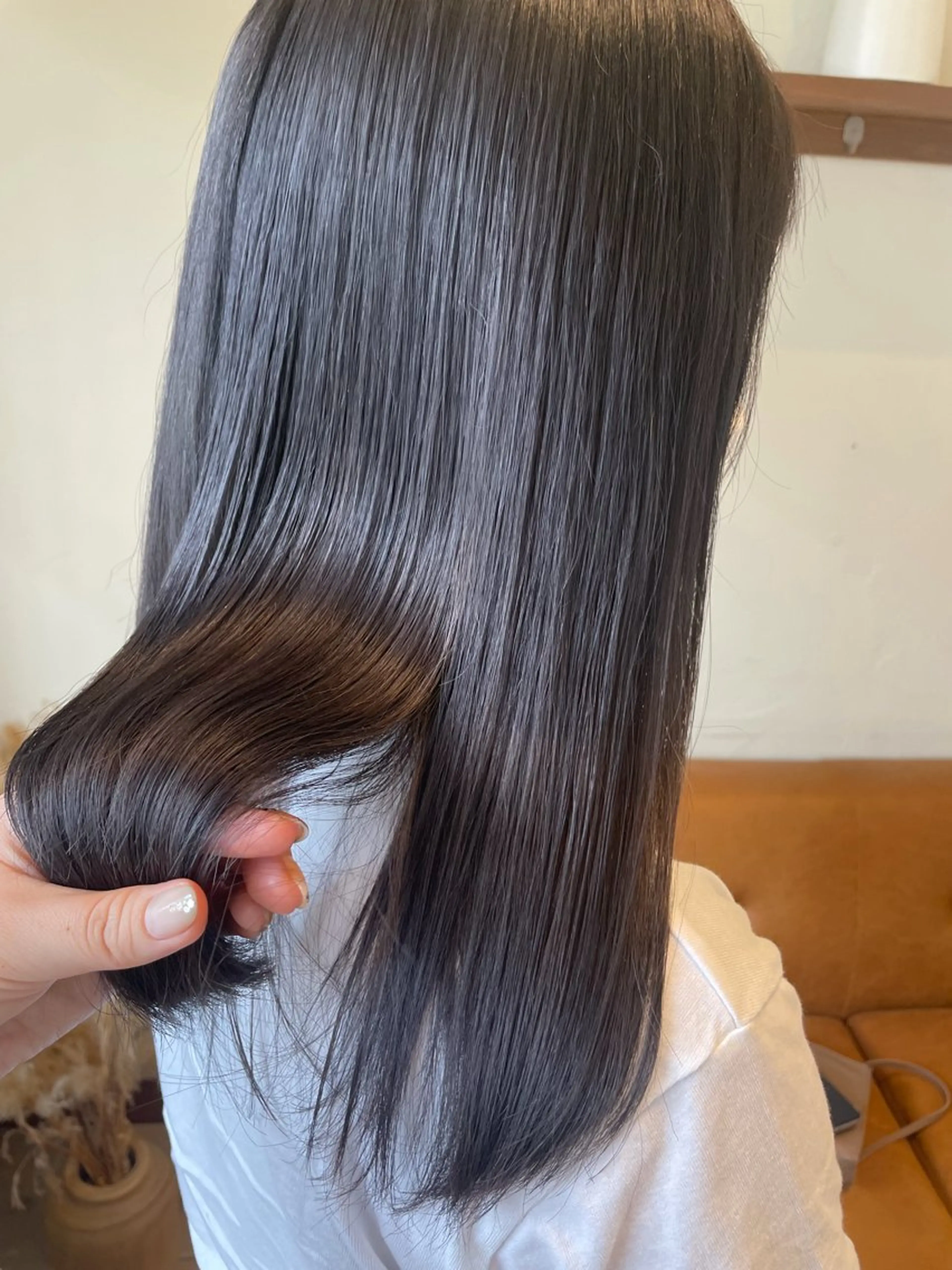 ロング カラー 片山千晴✨ツヤ髪カラ ー✨顔まわりカット✨のヘアスタイル