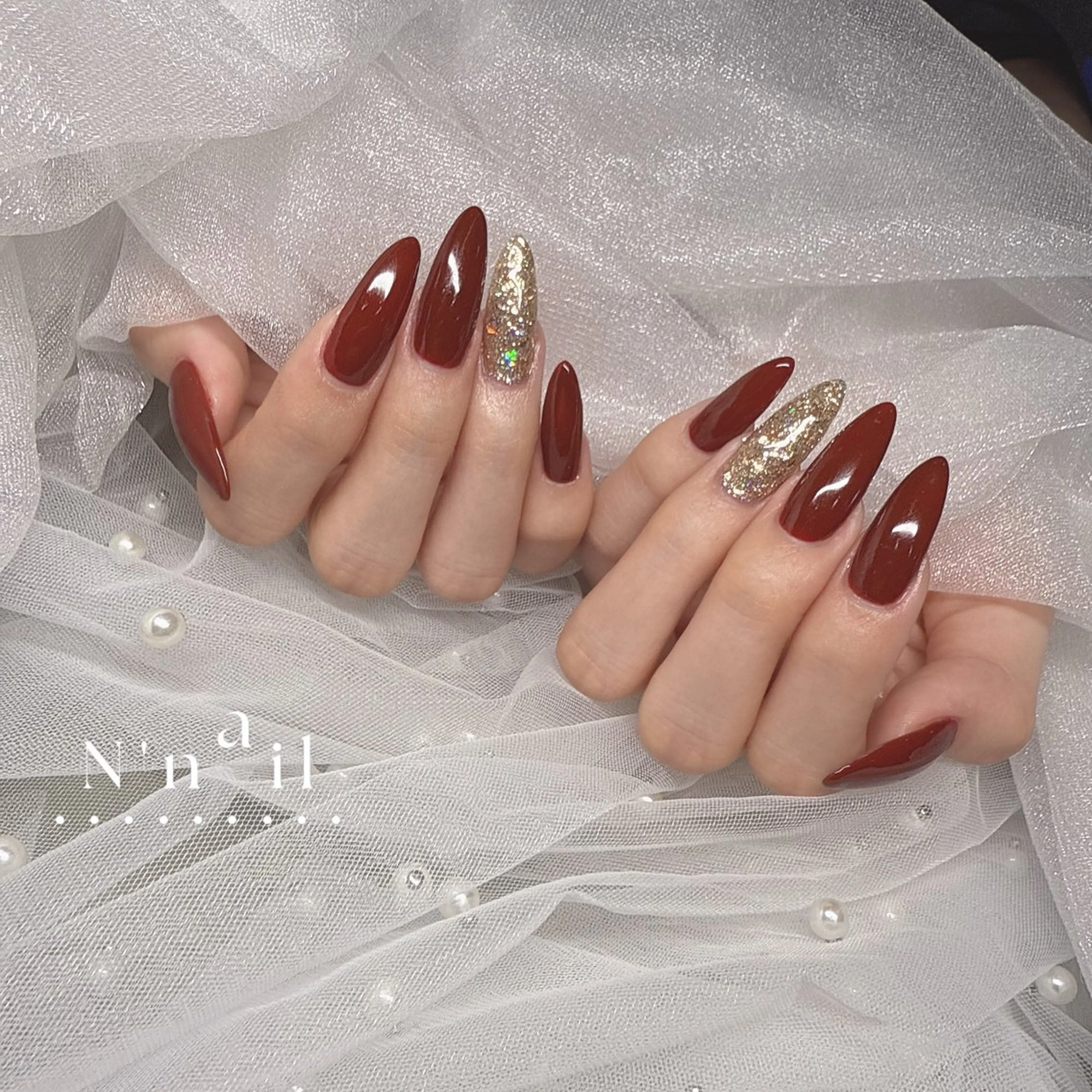・HAND ワンカラー、グラデ(色混ぜok)(オフ、ケア込み)の写真