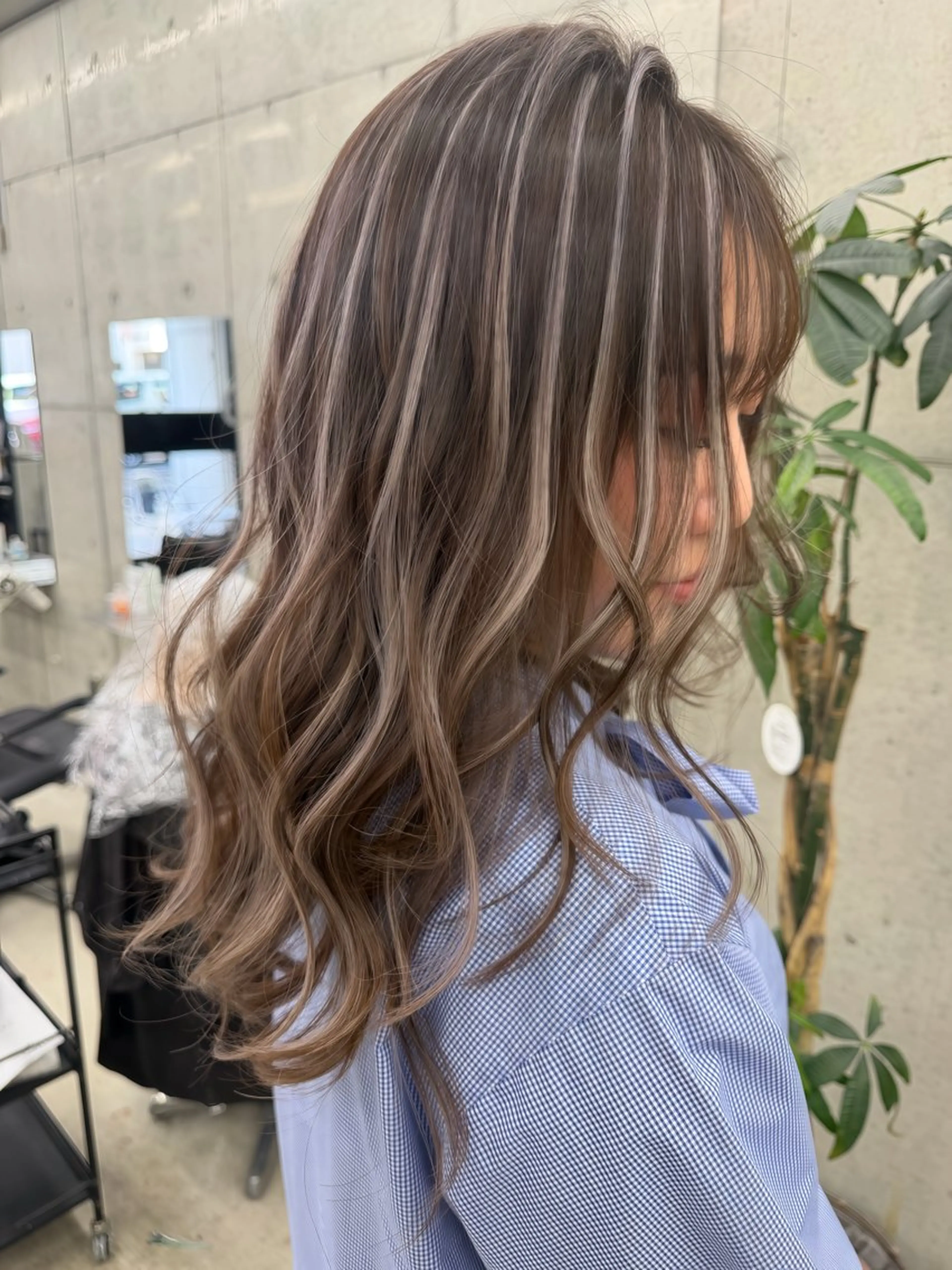 ロング ヘアカラー 中道 晶のヘアスタイル