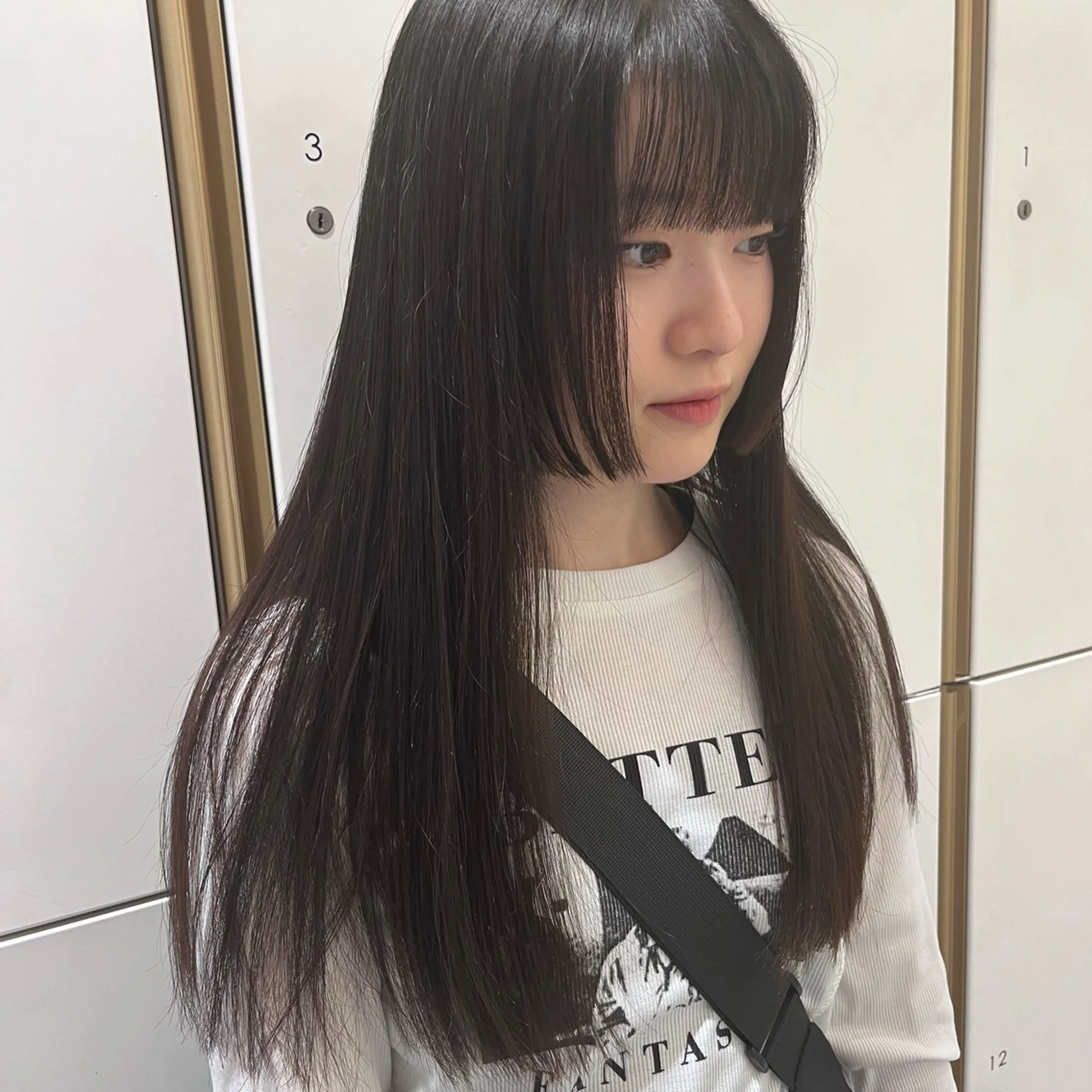 ロング 姫カット 似合わせカット カット トリートメント ウスイ ハルカのヘアスタイル
