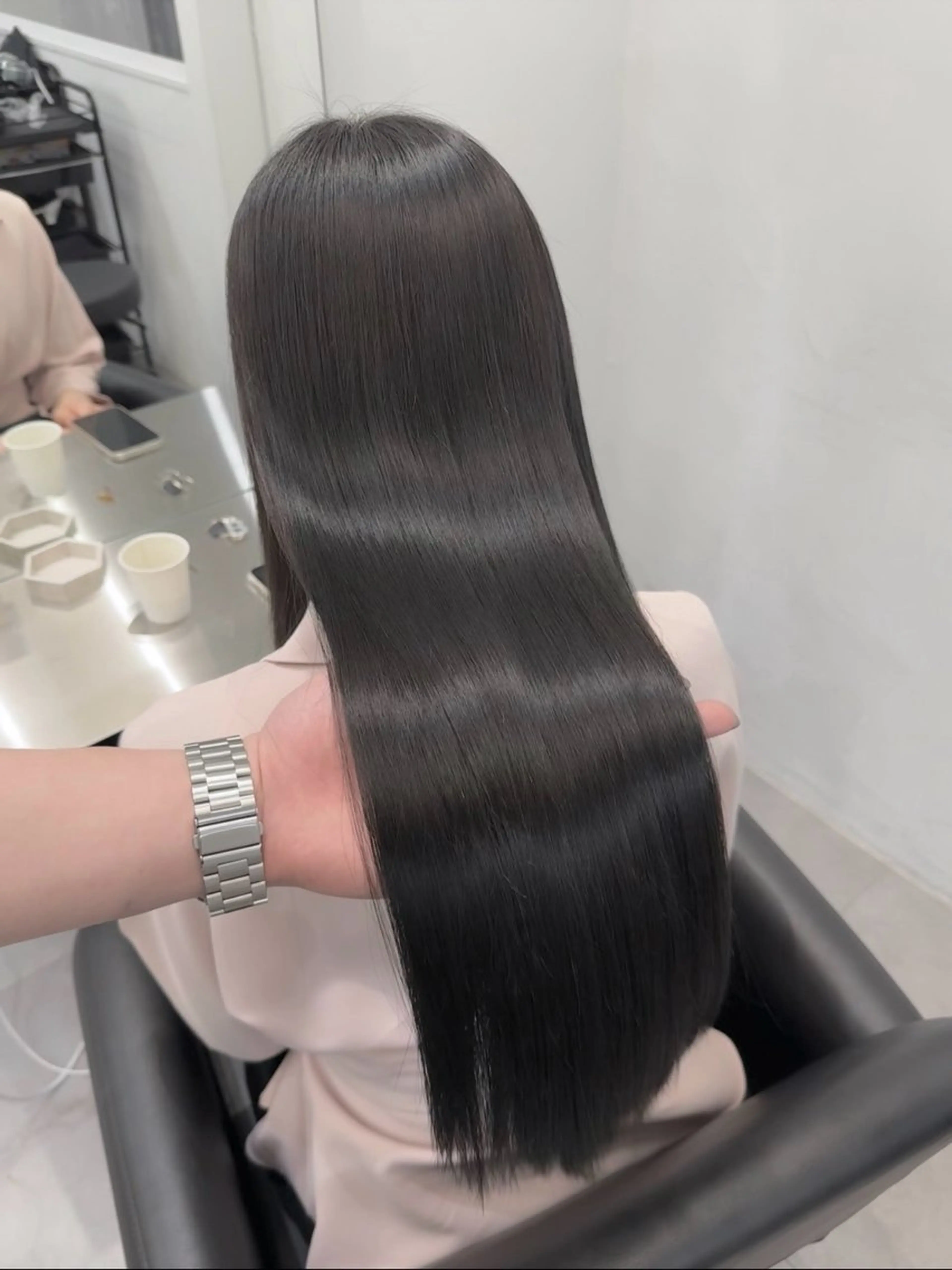 ロング 髪質改善×縮毛矯正 Core 片山健太のヘアスタイル