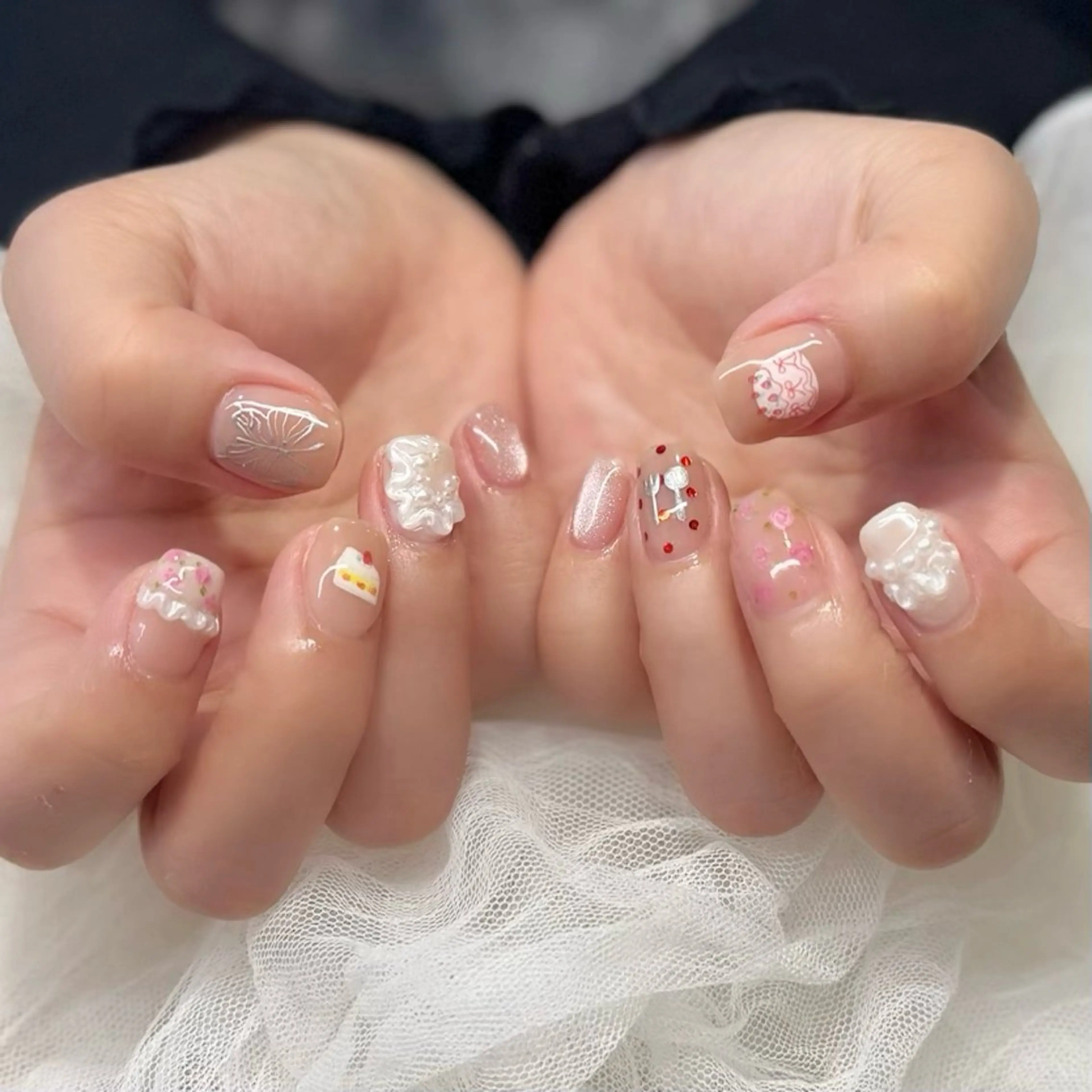 ネイル ハンドネイル 新井 ひなののネイルデザイン