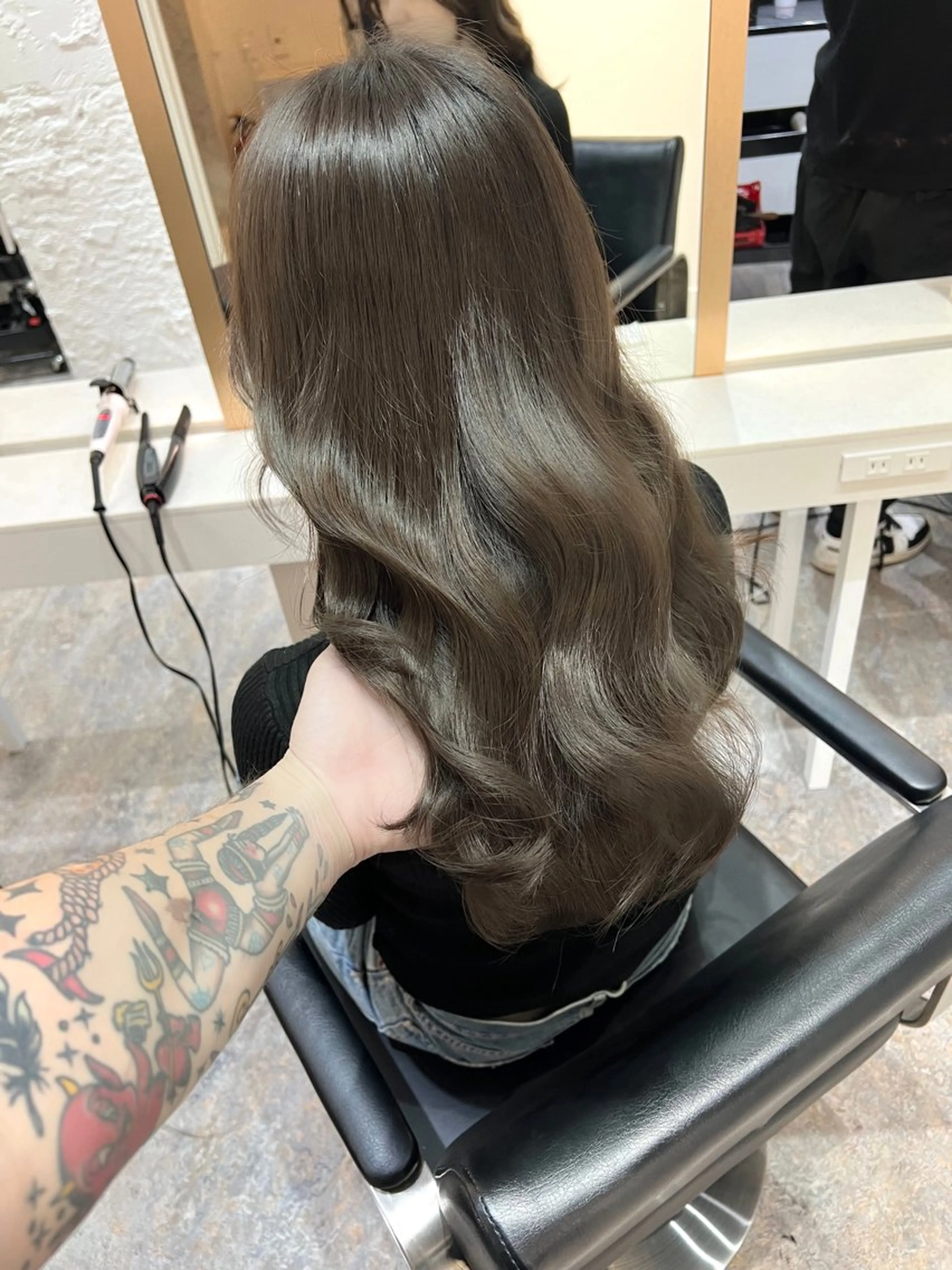 ロング カラー ヘアアレンジ ✨韓国/外国人風✨ 江原巧のヘアスタイル