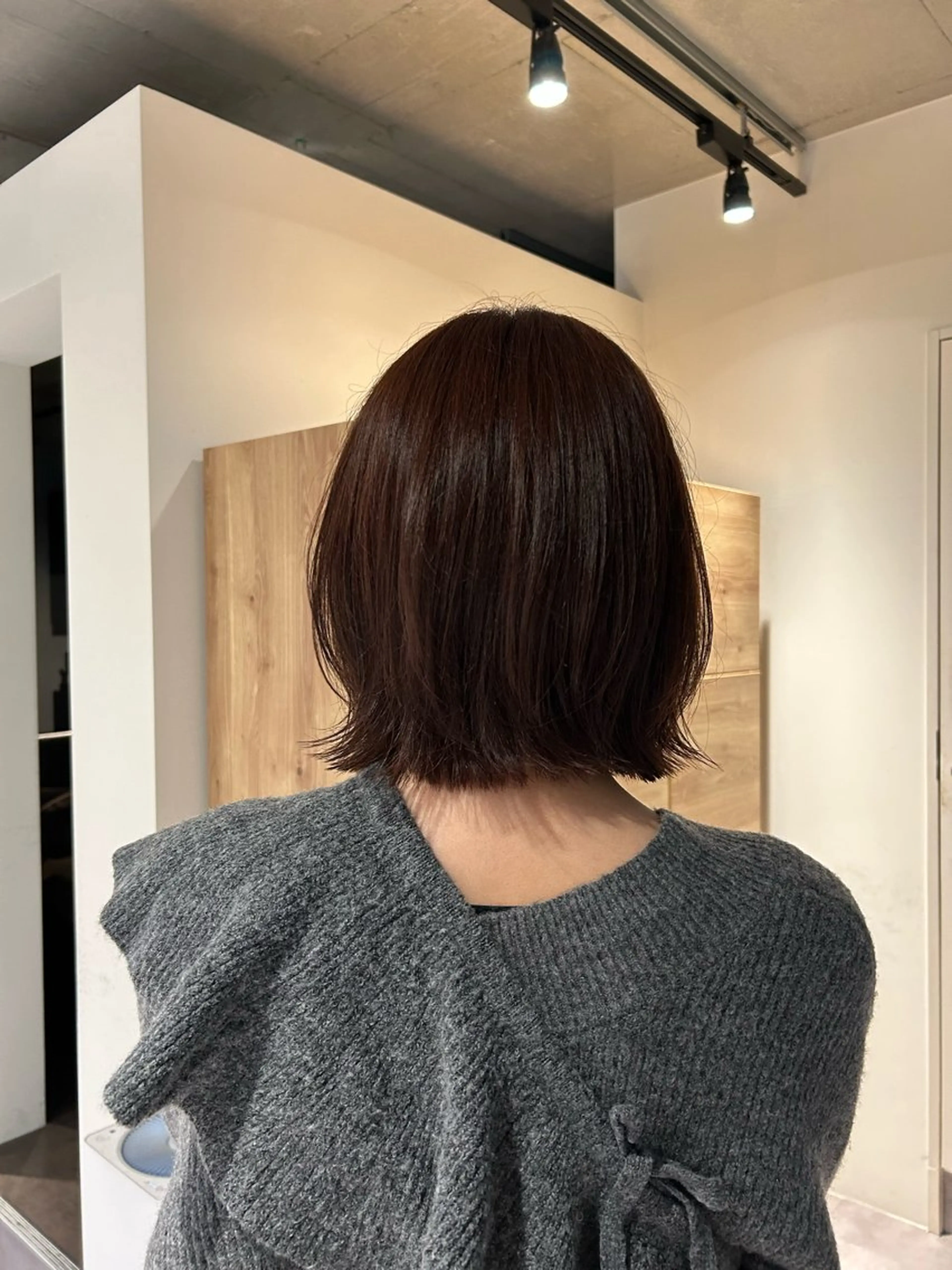 ショート ボブレイヤー ボブ レイヤーカット カット 葉月/ボブ/ 透明感カラー／中目黒のヘアスタイル