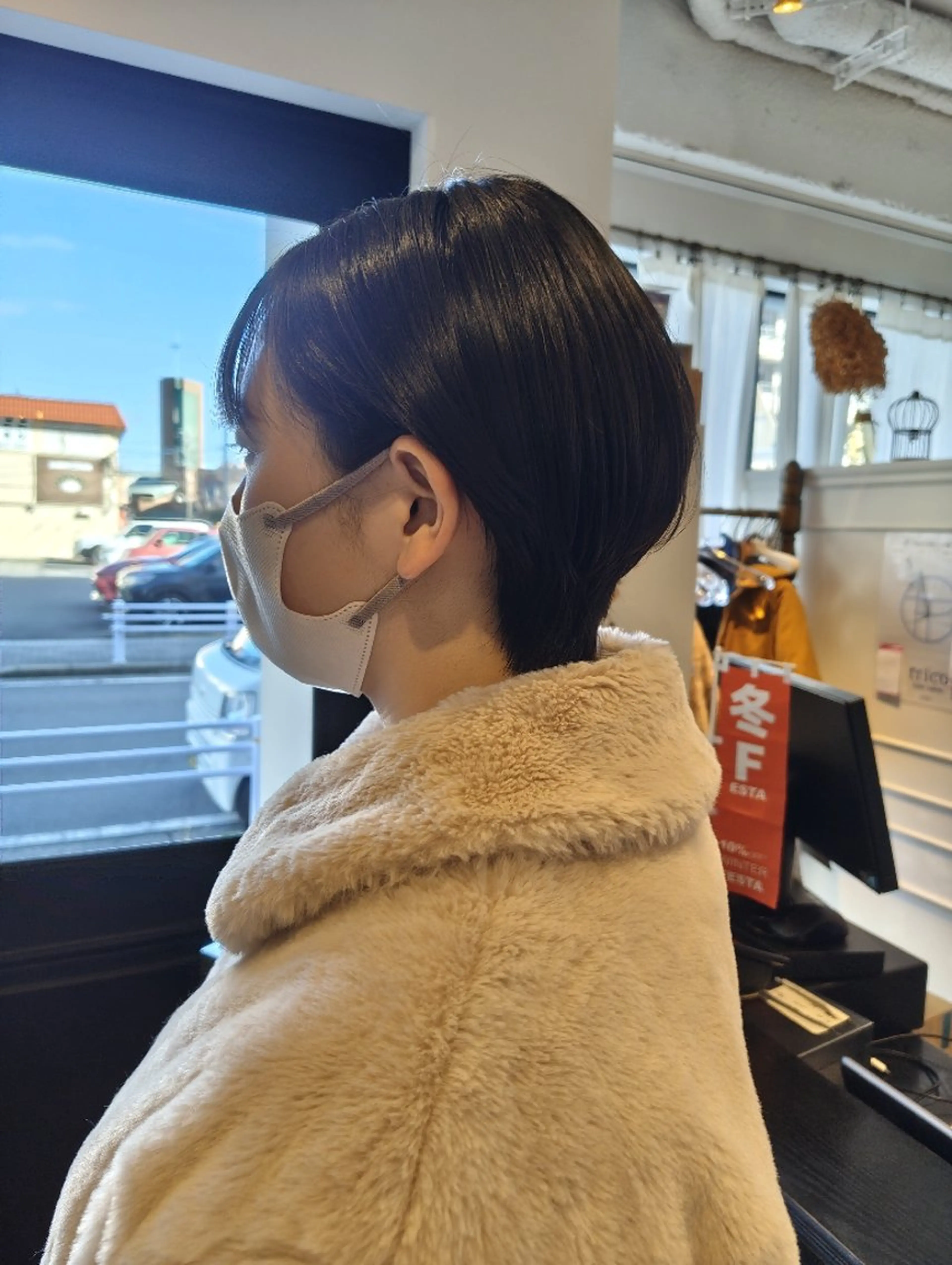 ショート くびれヘア ショートヘア カット トリコヘアサロン 新井千智のヘアスタイル