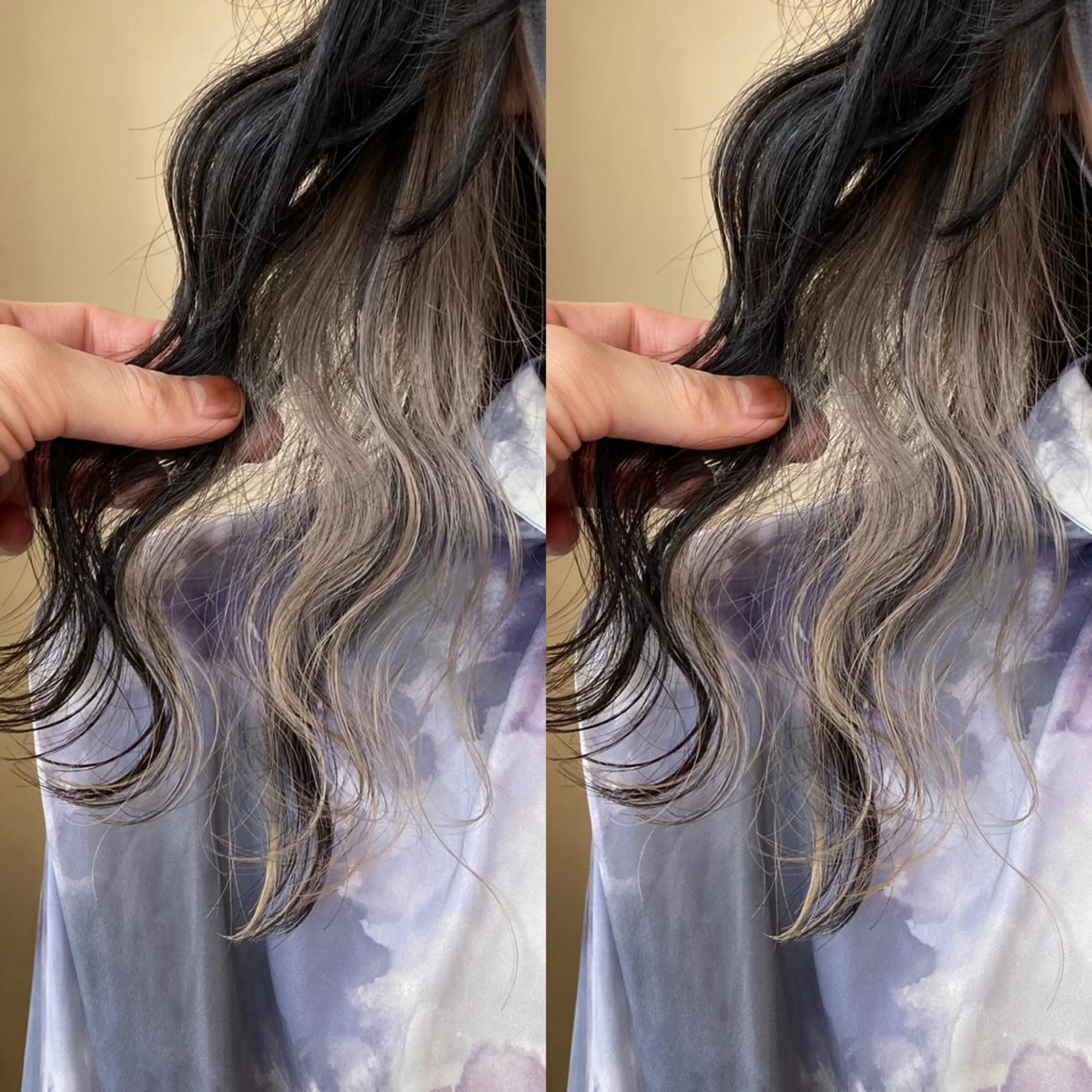 セミロング カラー ヘアアレンジ ブリーチ シルバー ホワイトシルバー ekolu北梅田店所属・梅田中崎町髪質改善 /オキヒロト/エコルのヘアスタイル