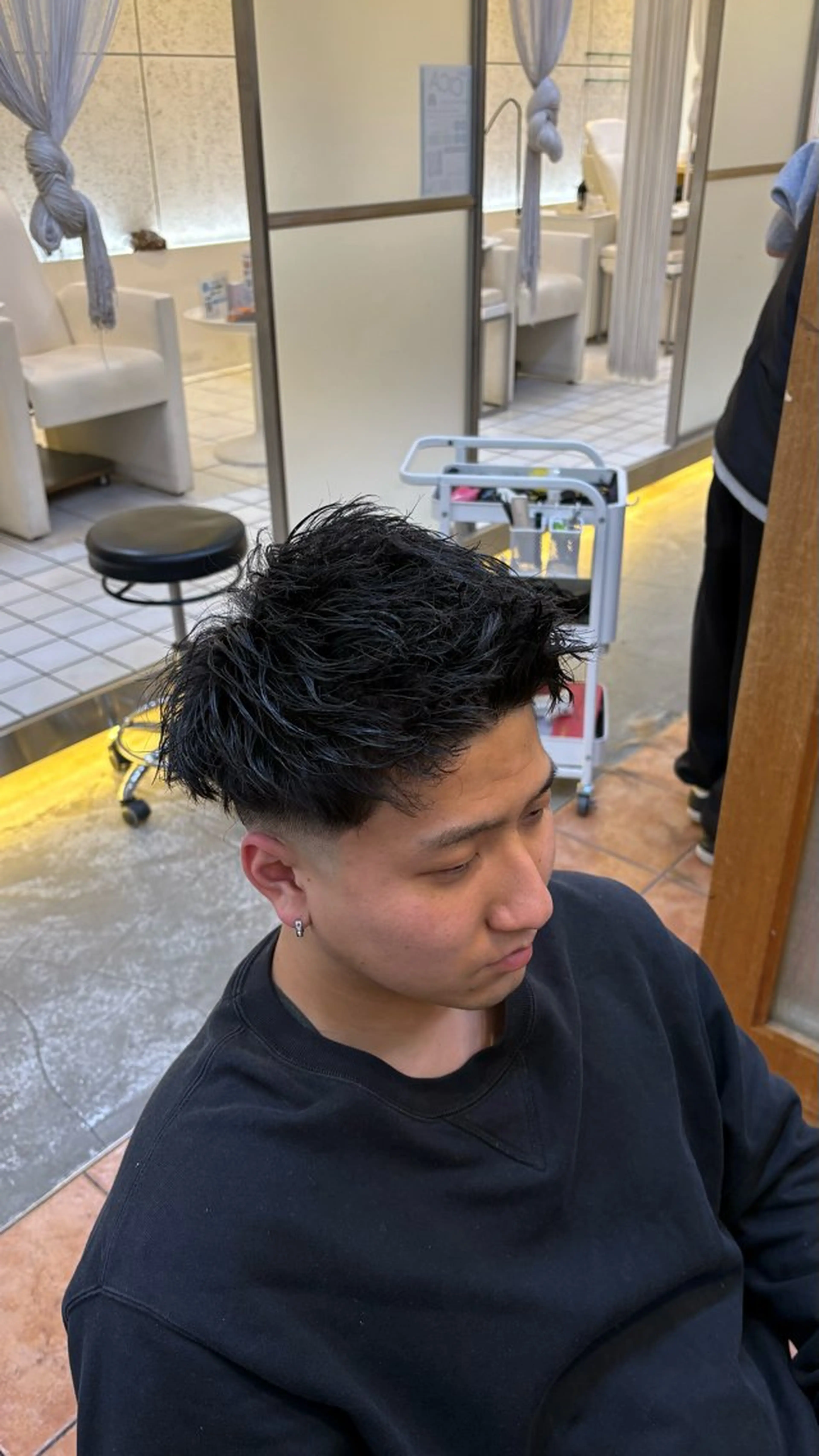 パーマ メンズ カット パーマ 短髪パーマ メンズ フェード✂️zionのヘアスタイル