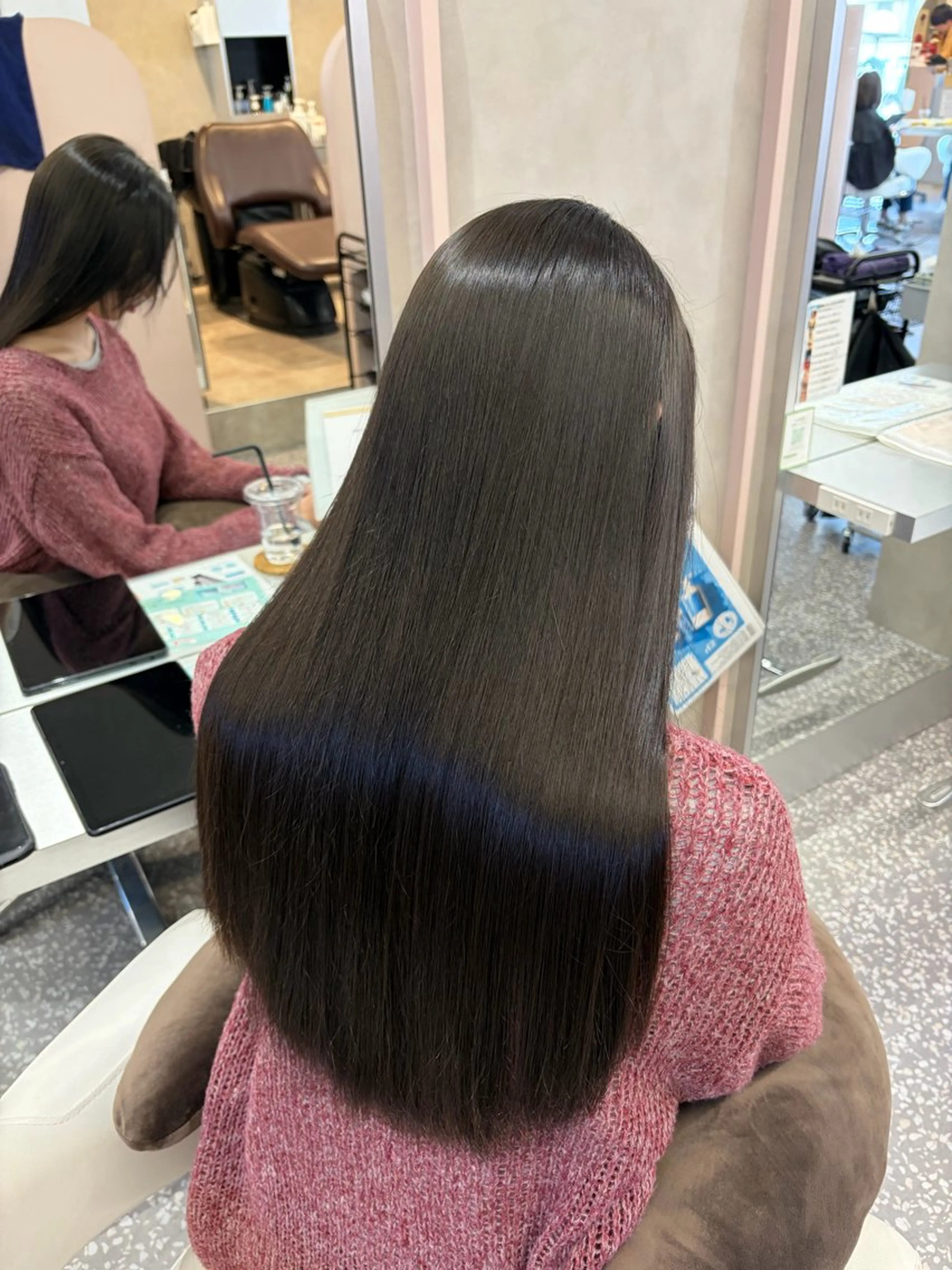 ロング 縮毛矯正 山田 来留未のヘアスタイル