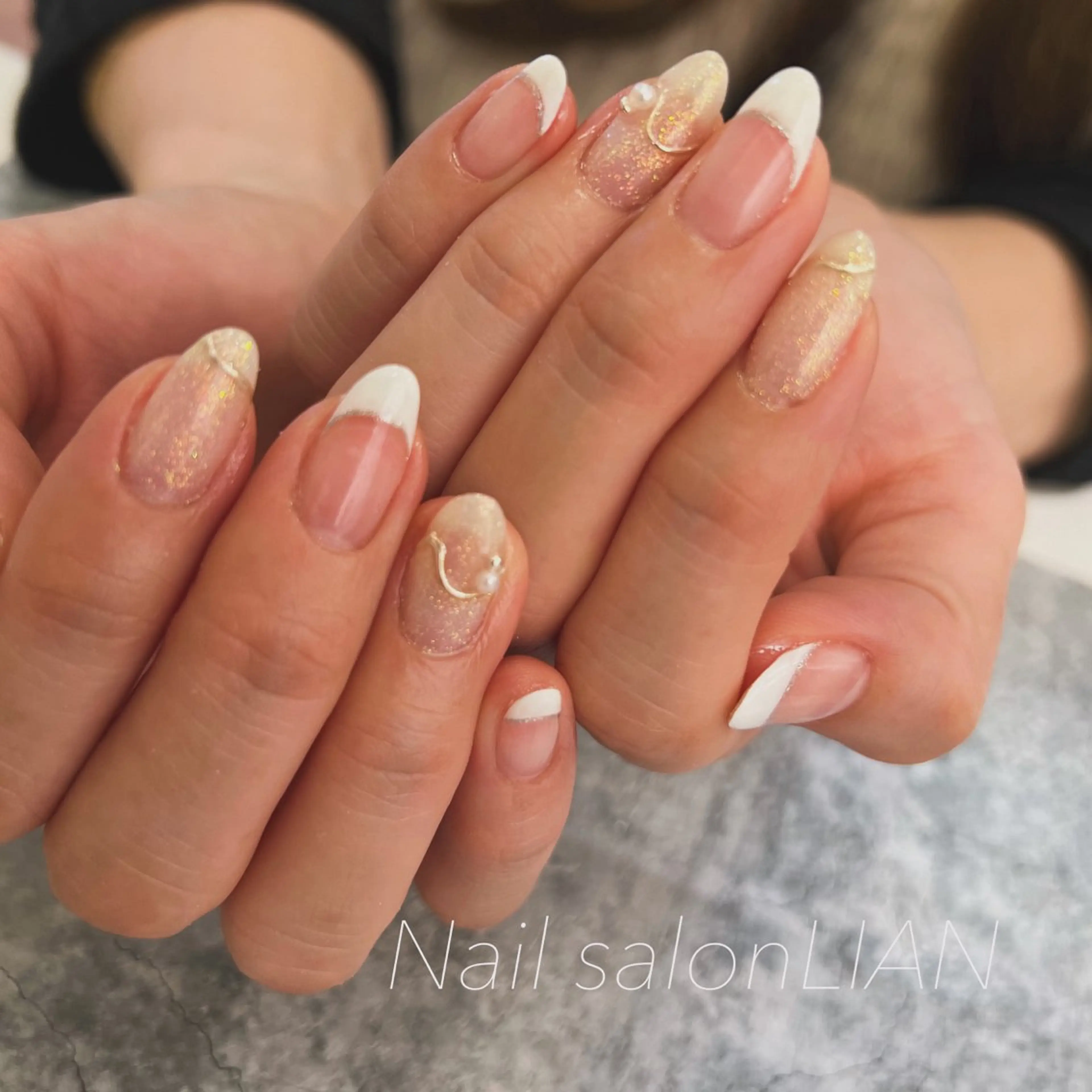 ネイル フレンチネイル ニュアンスネイル Nail salon LIANのネイルデザイン