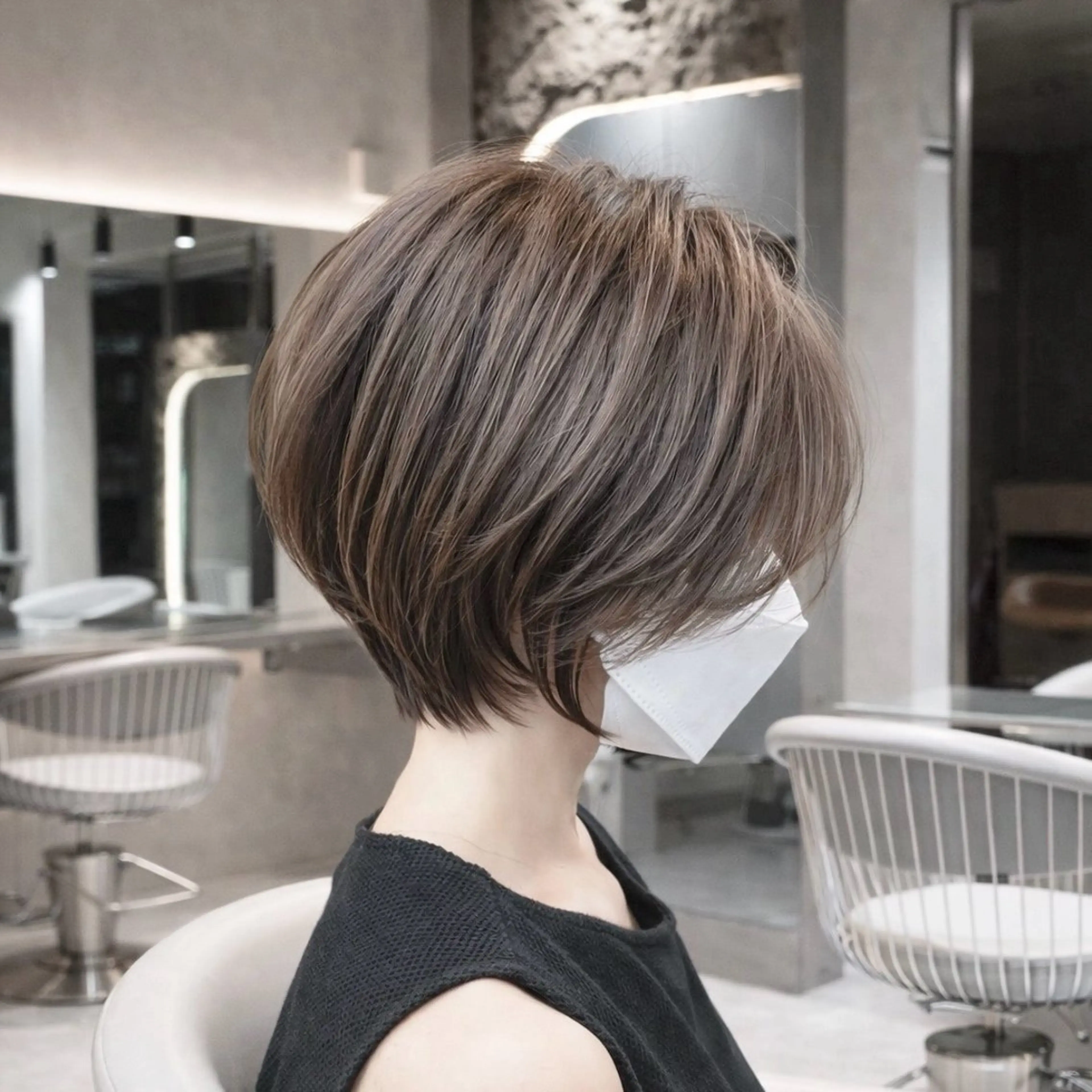 ショート カラー ウメダナオヤ/ くびれヘア✨のヘアスタイル