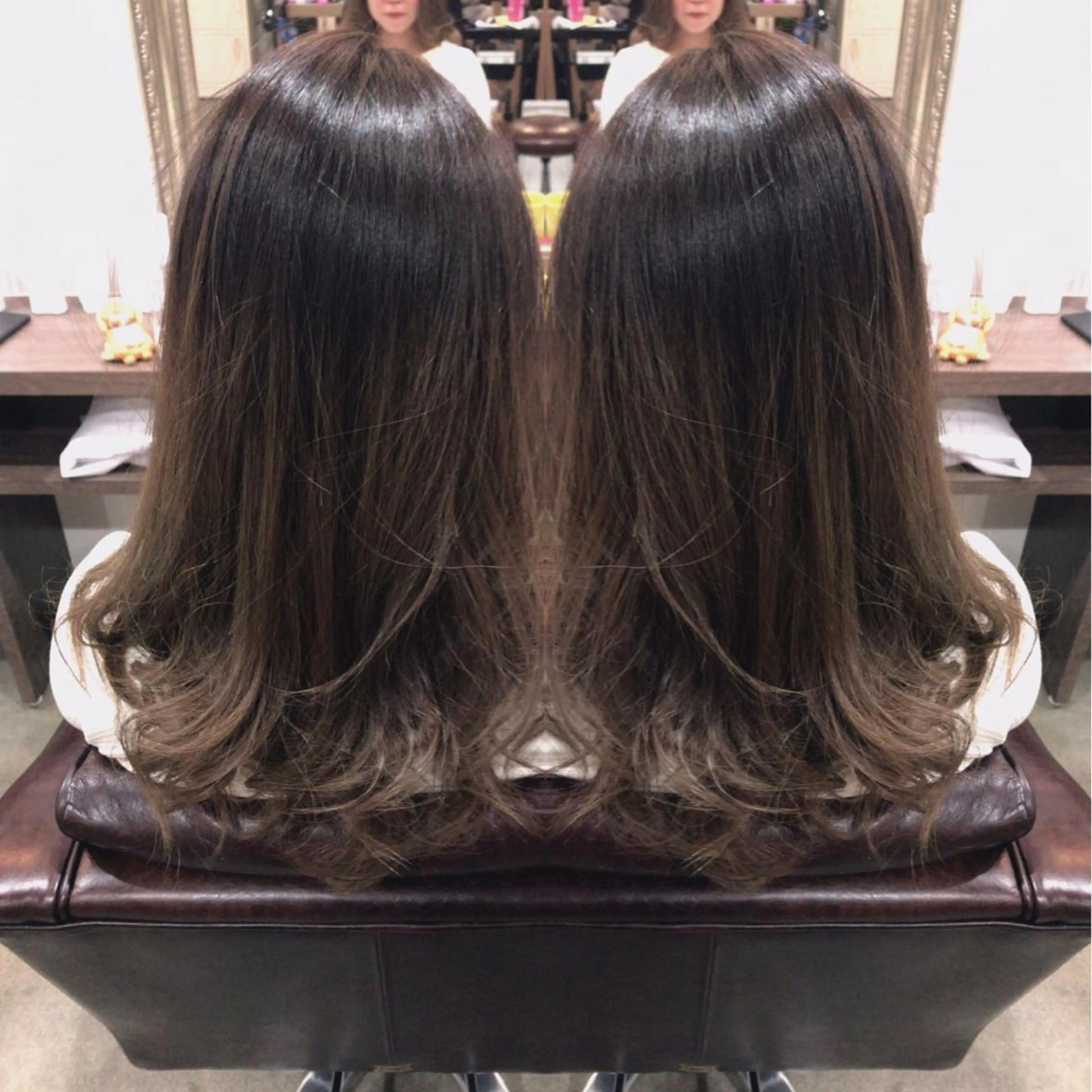 セミロング カラー haku  hair salon所属・レイヤーカット匠 イソザキノリユキのヘアスタイル