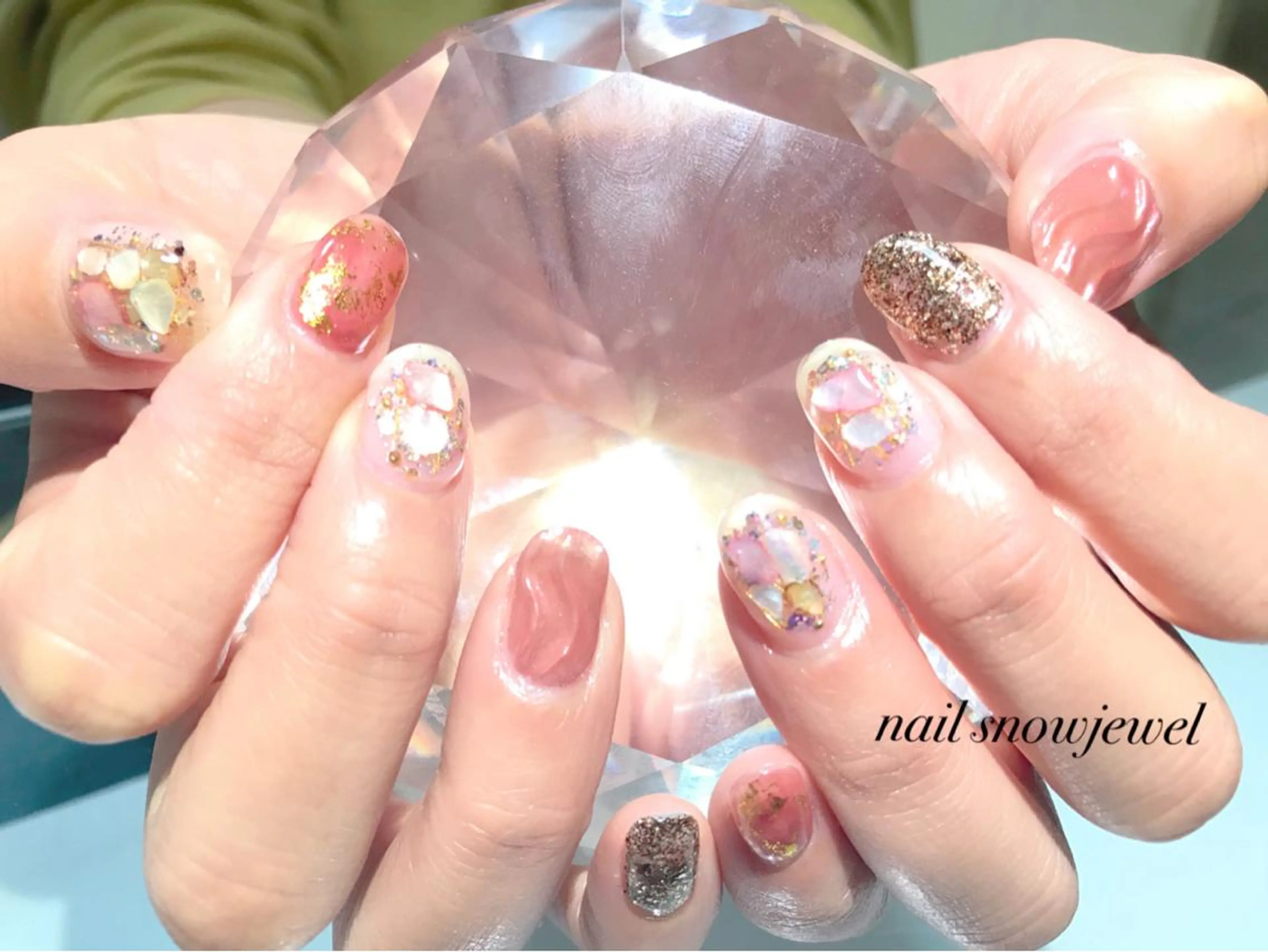 ネイル ハンドネイル nail snowjewelのネイルデザイン