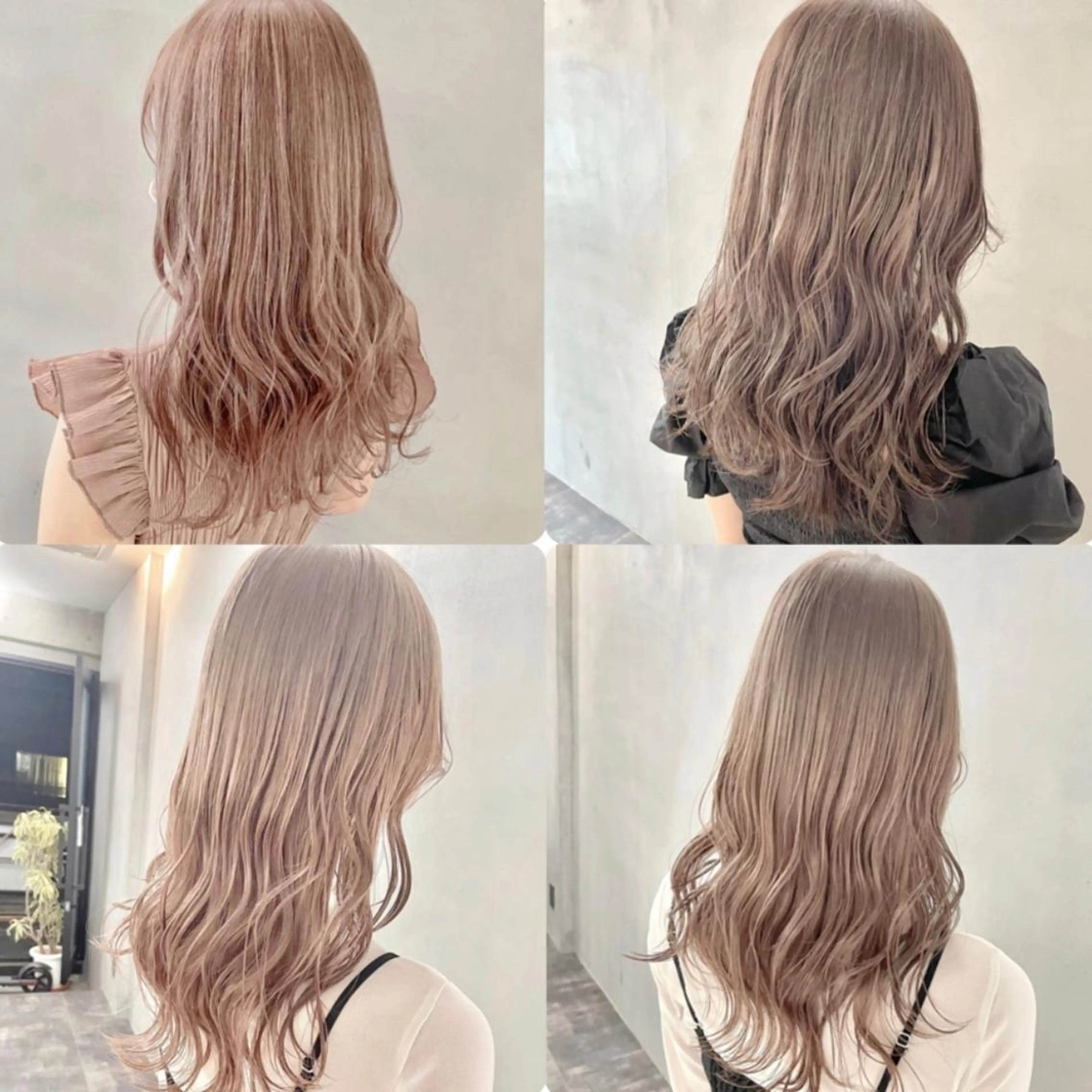 ロング カラー ベージュカラー ミルクティーベージュ ヘアカラー トリートメント ✨MiL✨ ✨心斎橋✨のヘアスタイル