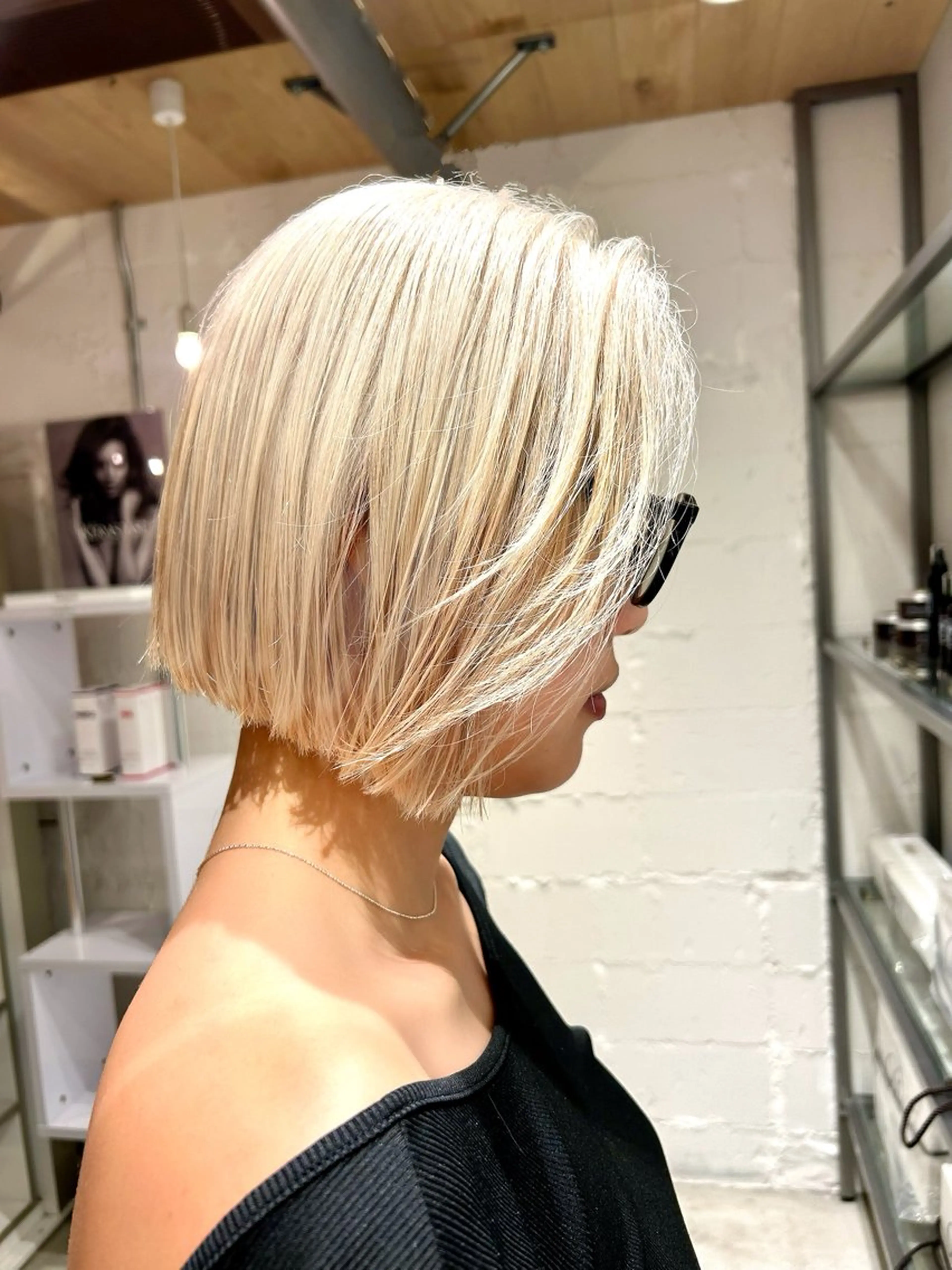 ミディアム ヘアカラー トリートメント L STUDIO所属・ハイトーン/ブリーチ 🧁soraのヘアスタイル