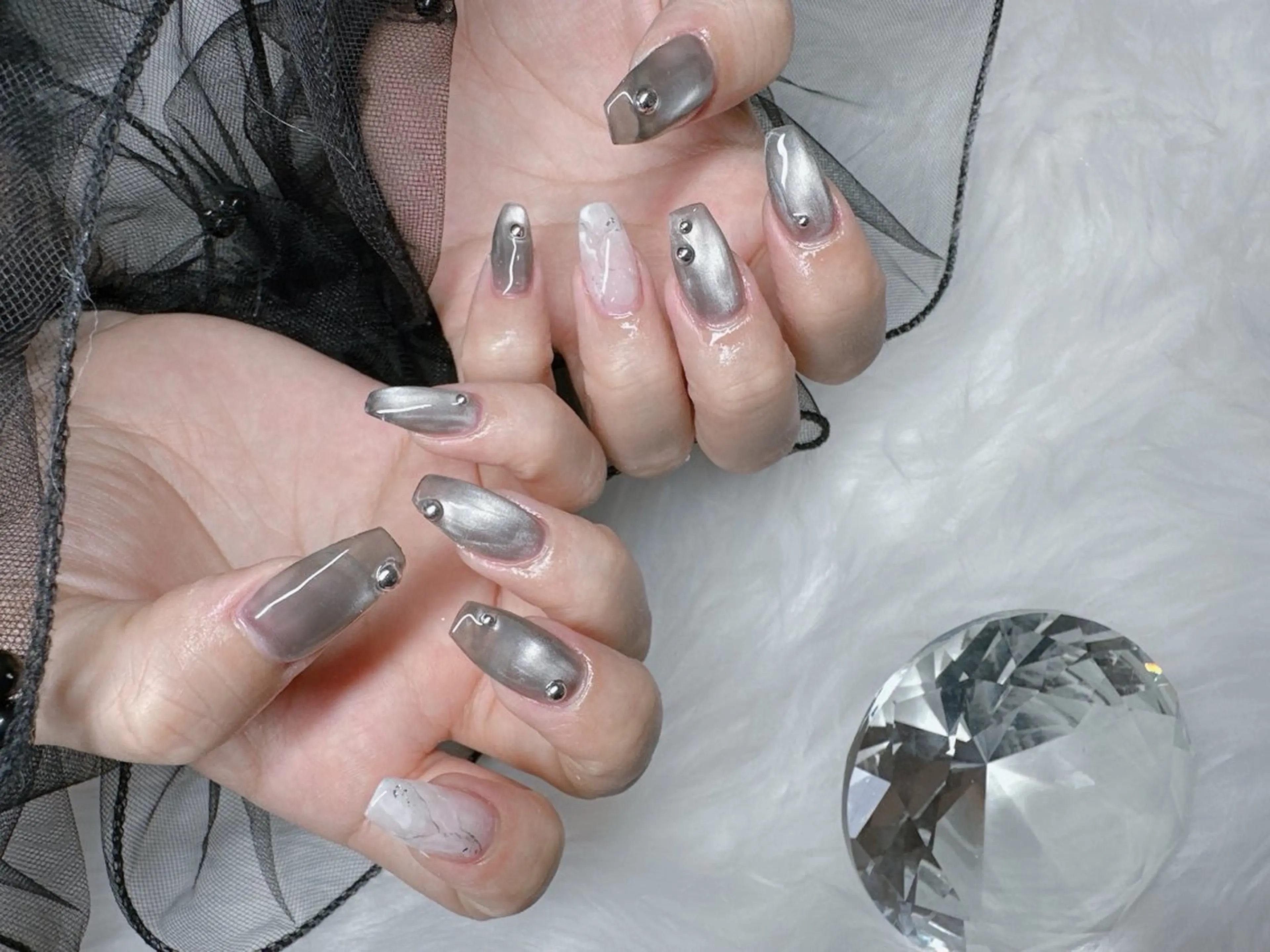 ネイル 大理石ネイル(マーブル) nail salon OnRのネイルデザイン