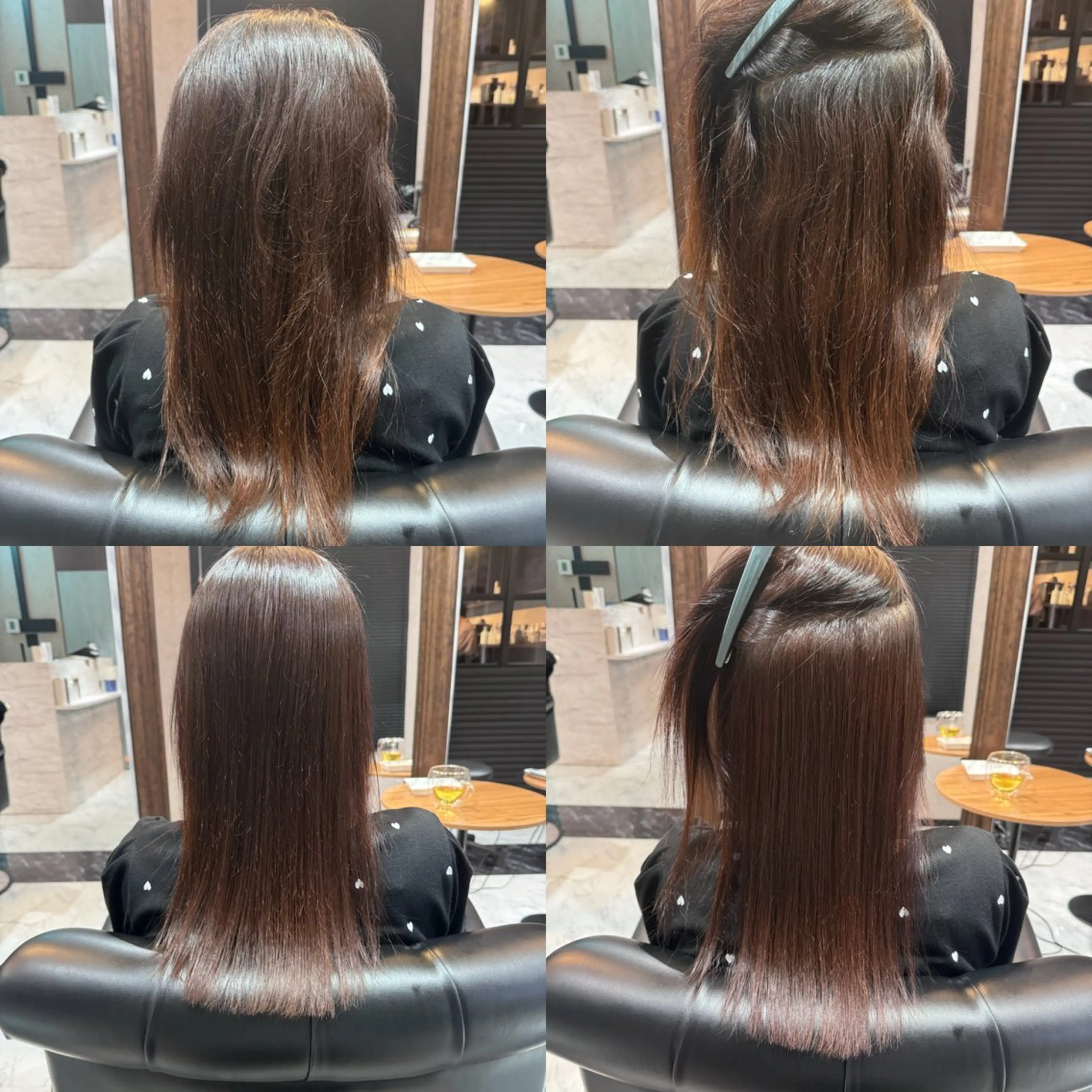 セミロング 縮毛矯正 LuanaTOKYO 都築佑汰のヘアスタイル