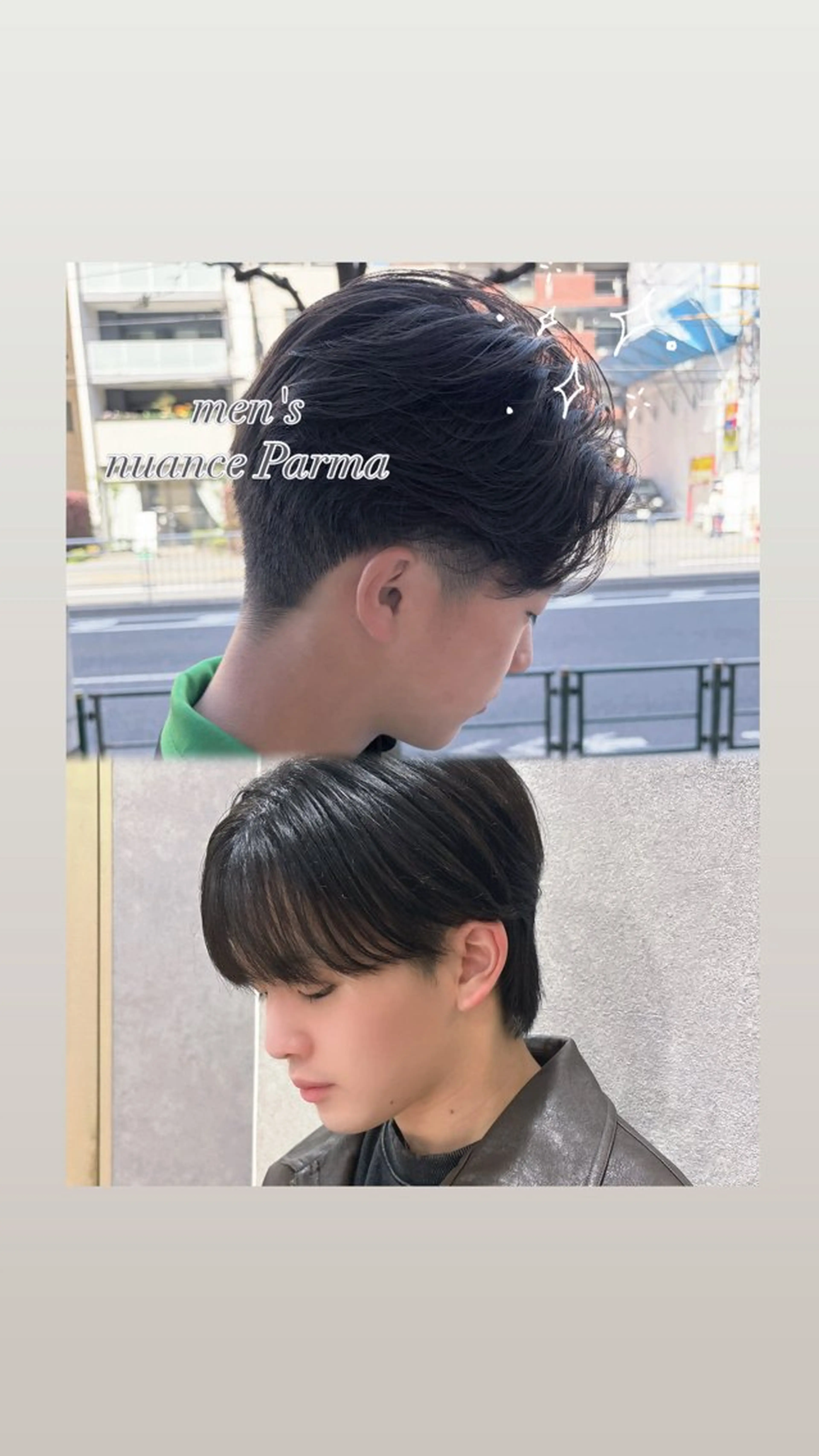 メンズ カット 🎀レイヤー/ブリー チ艶カラー🫧NOAのヘアスタイル