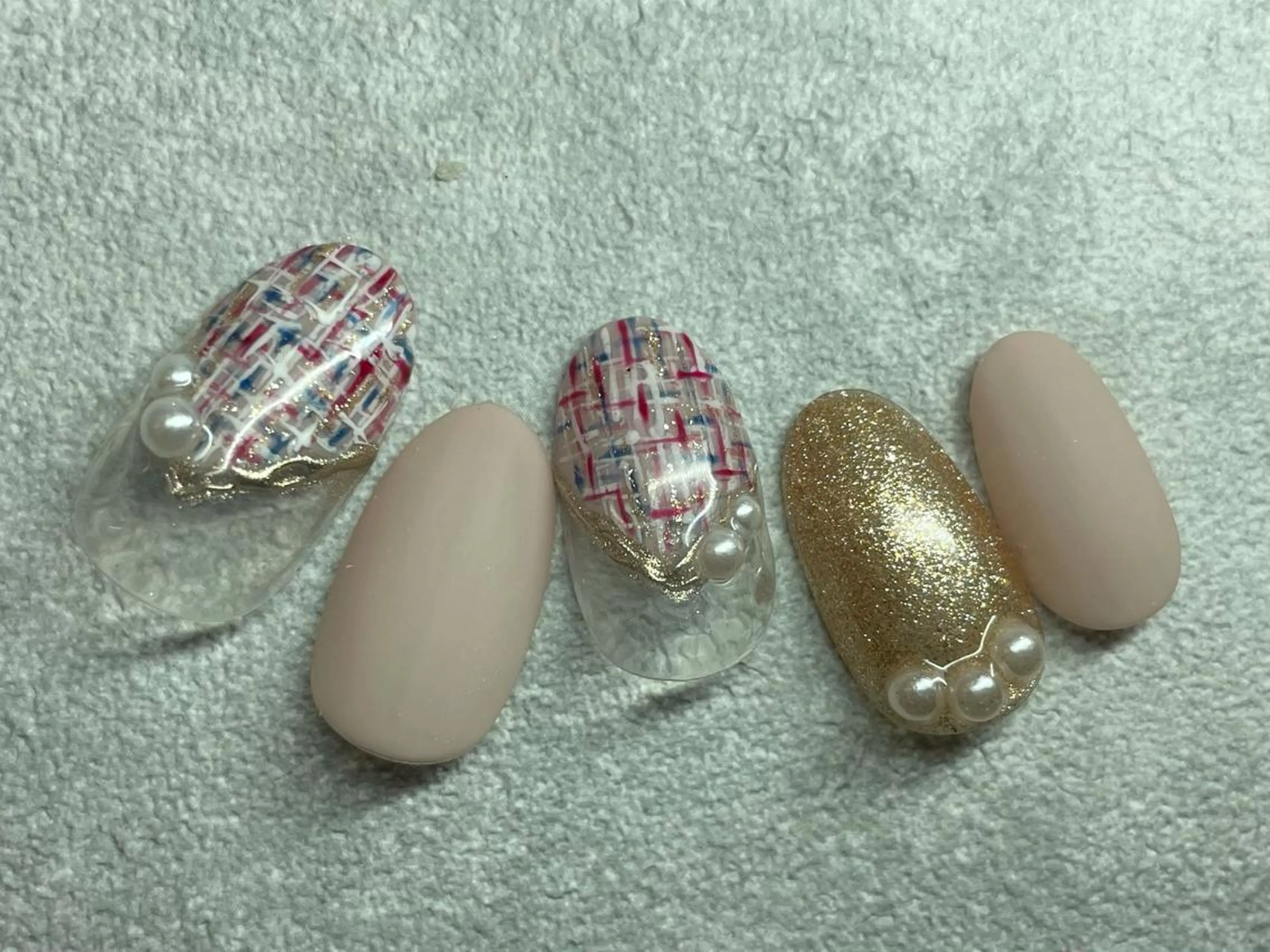 ネイル ツイードネイル nail salon Aymのネイルデザイン