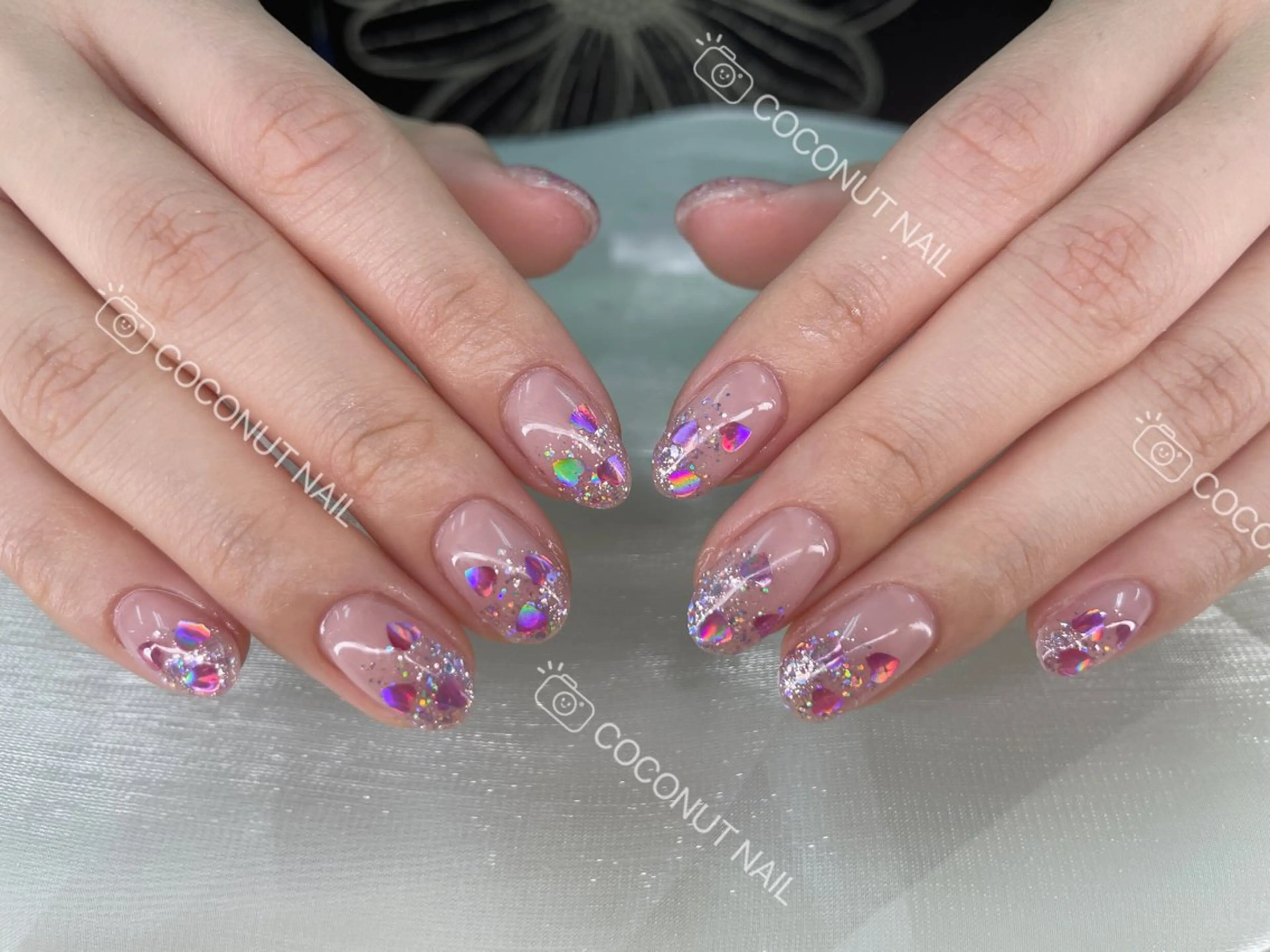 ネイル ハンドネイル 神田 ココナッツのネイルデザイン