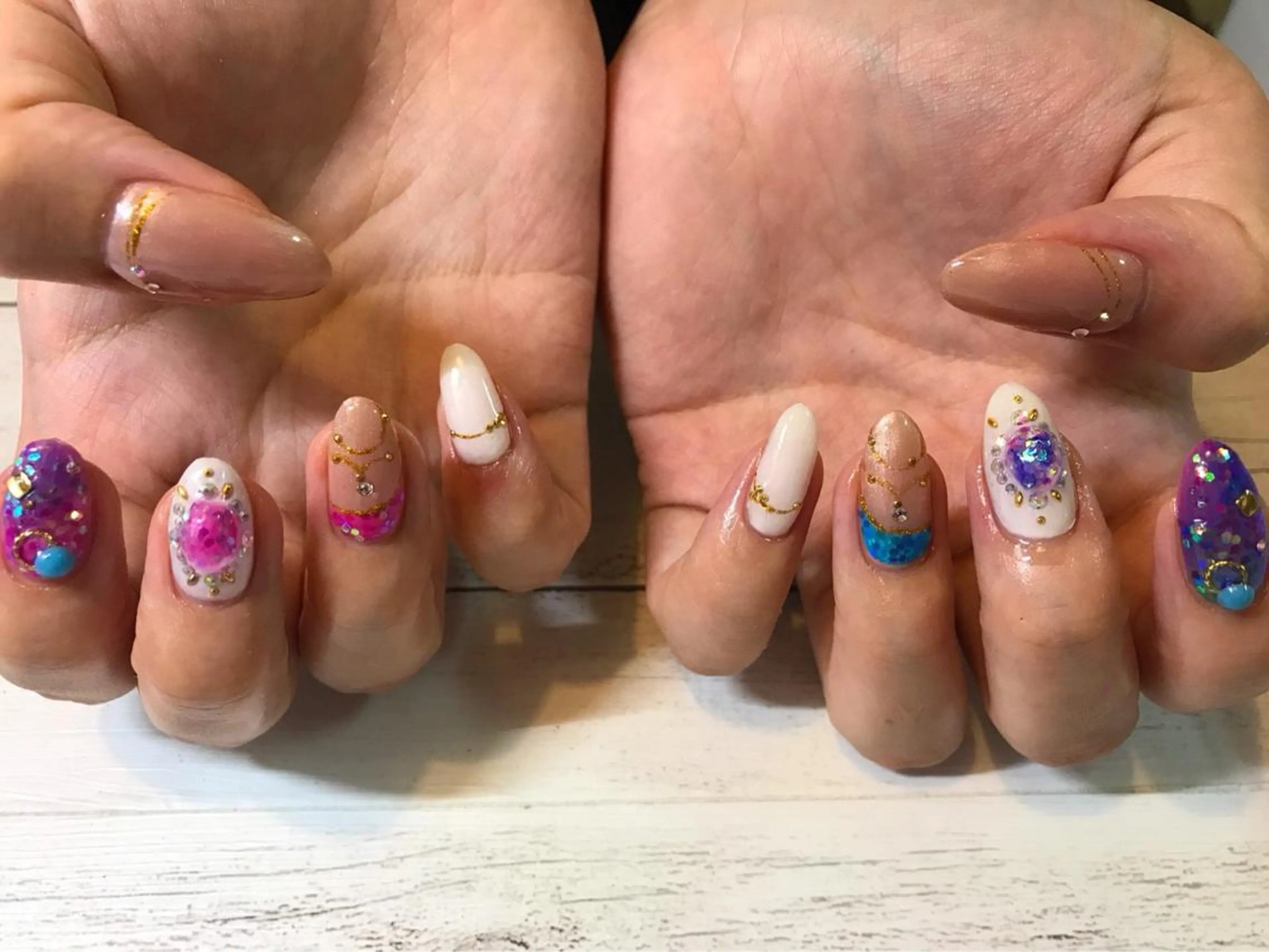 ネイル ハンドネイル フットネイル GéRanium Harukaのネイルデザイン