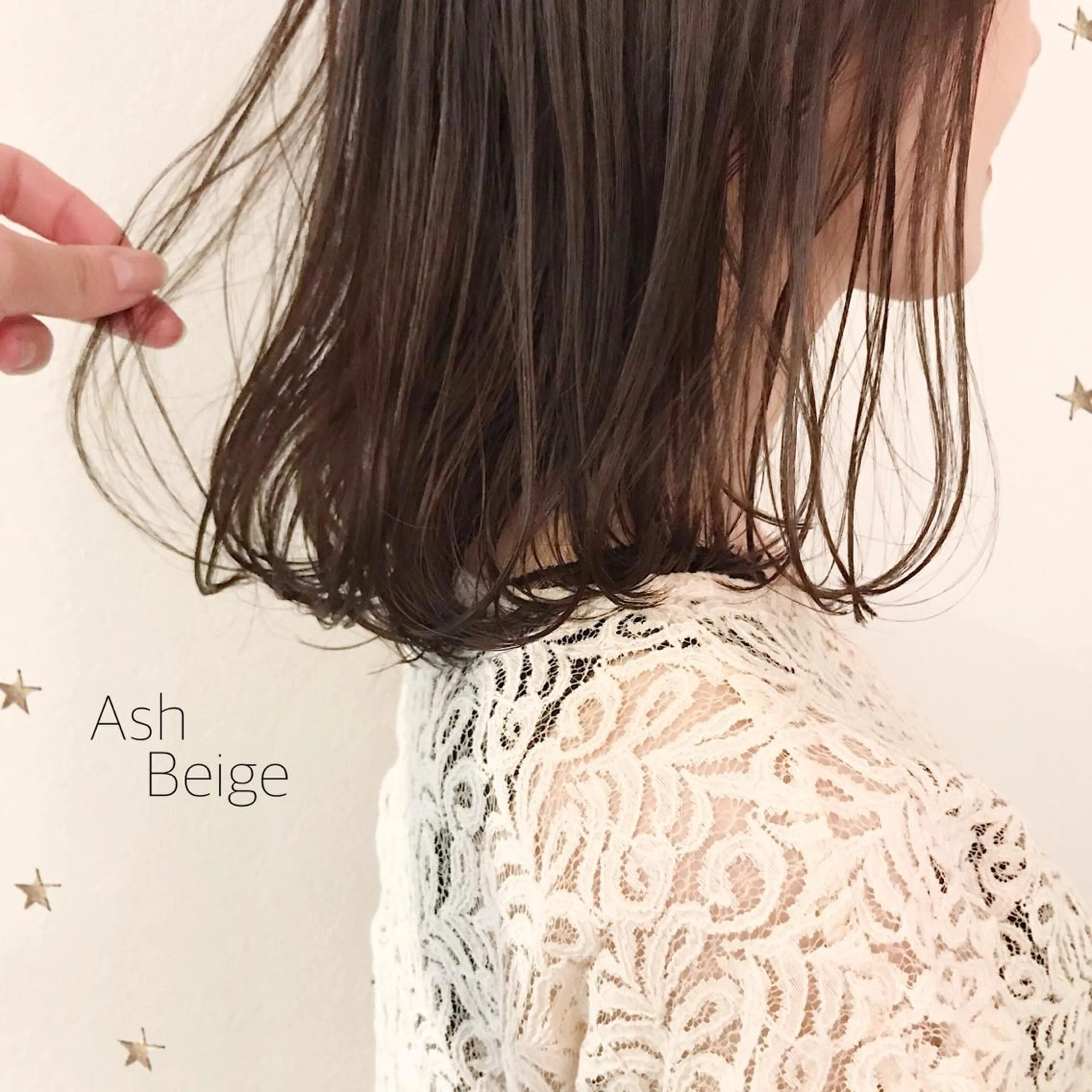 ミディアム カラー 市川 千夏のヘアスタイル