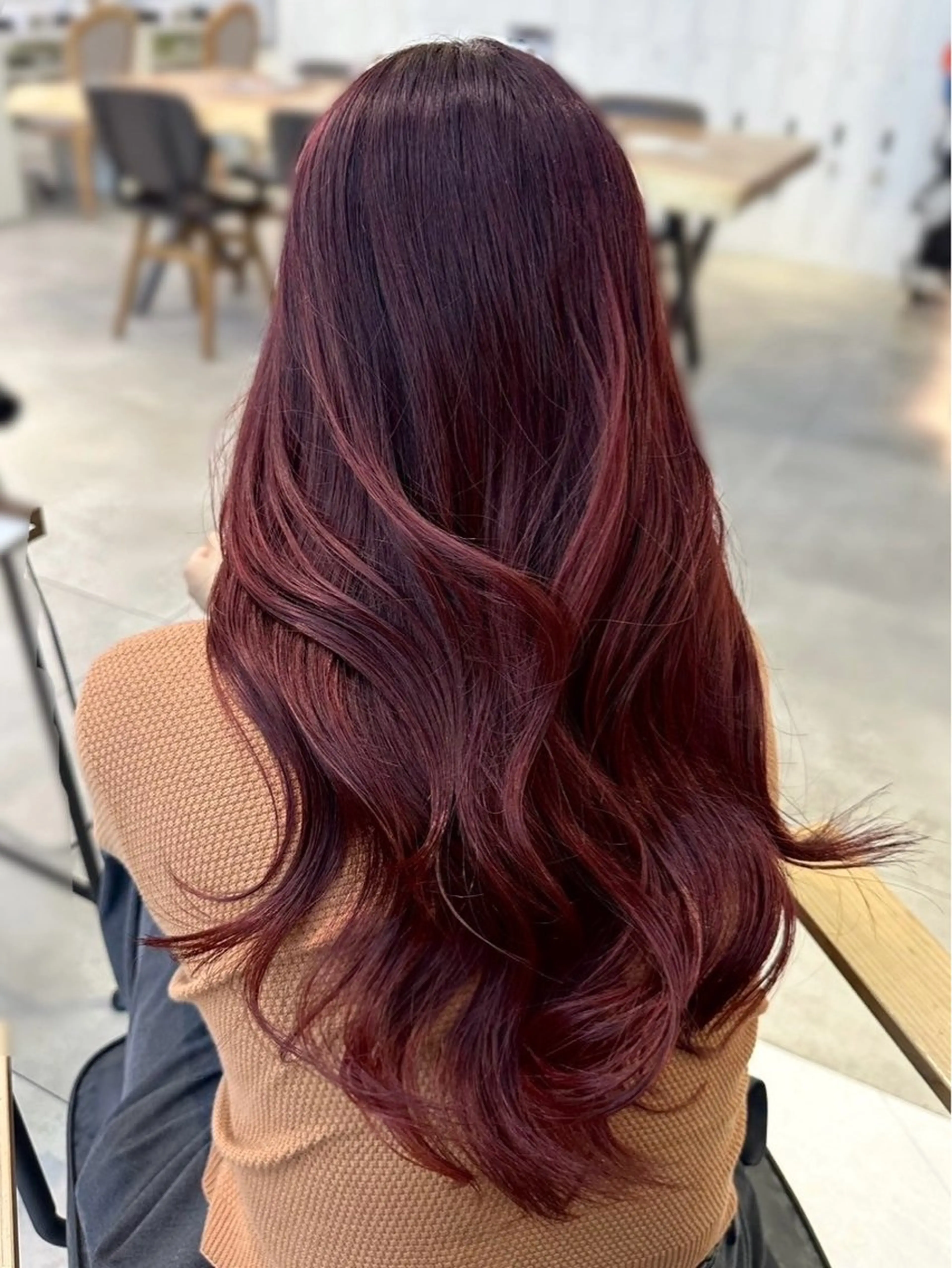 カラー ヘアカラー トリートメント ハイトーン/レイヤー nail 百咲💌のヘアスタイル