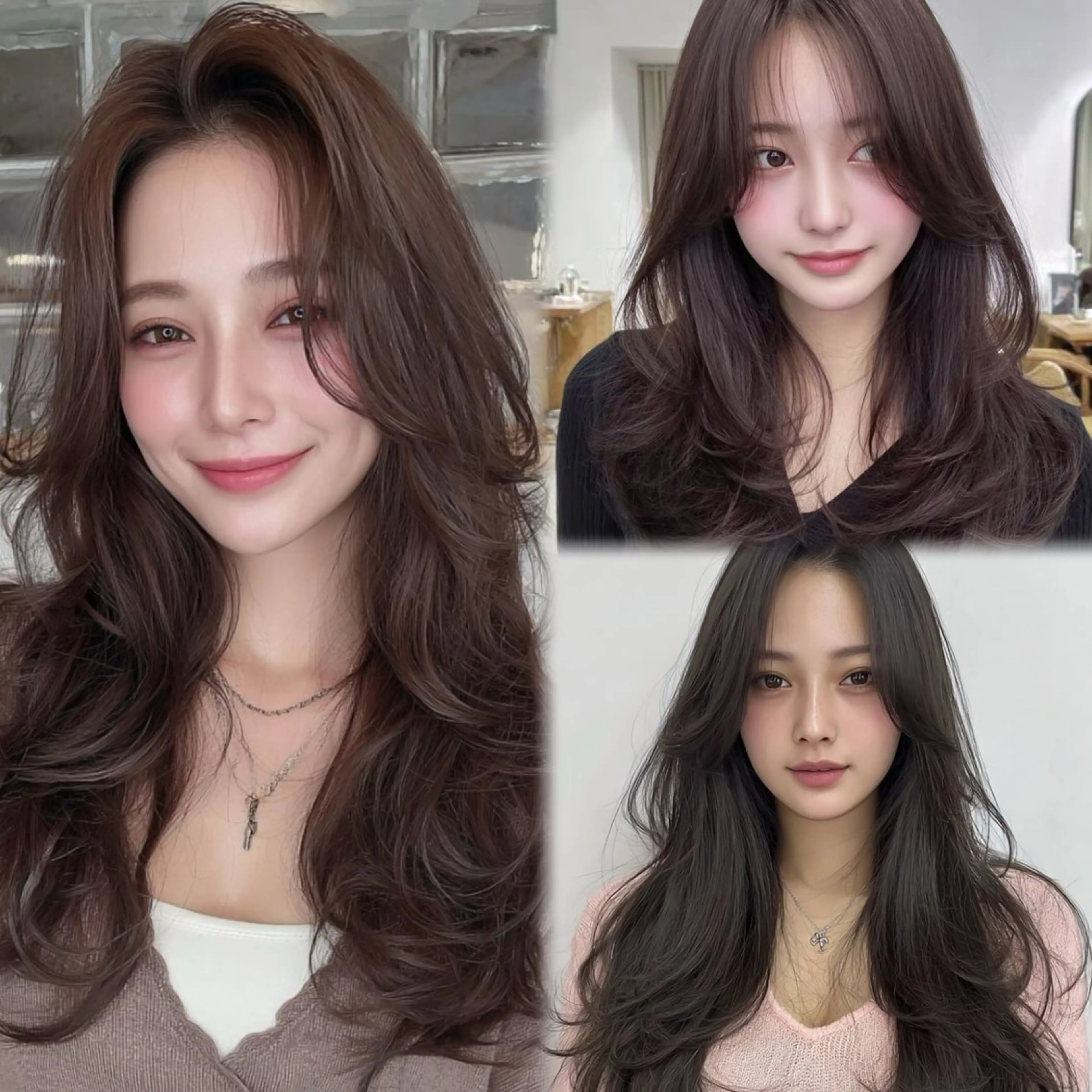 ✨1番人気✨カット+カラー+バイカルテ髪質改善Tr＃暖色カラー＃髪質改善＃韓国風の写真