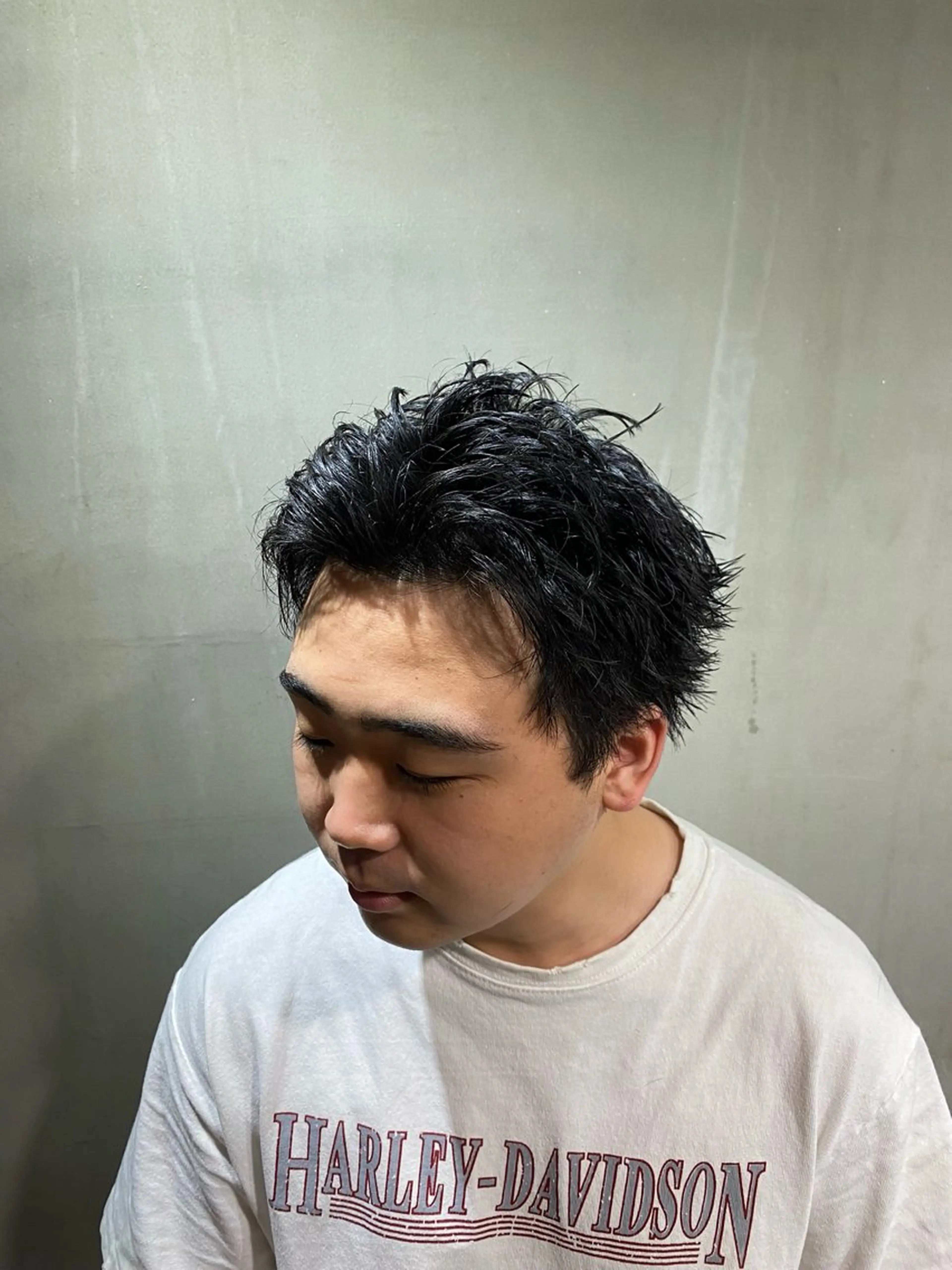 ショート メンズ カット 大阪/メンズパーマ /海外風/江﨑翔のヘアスタイル