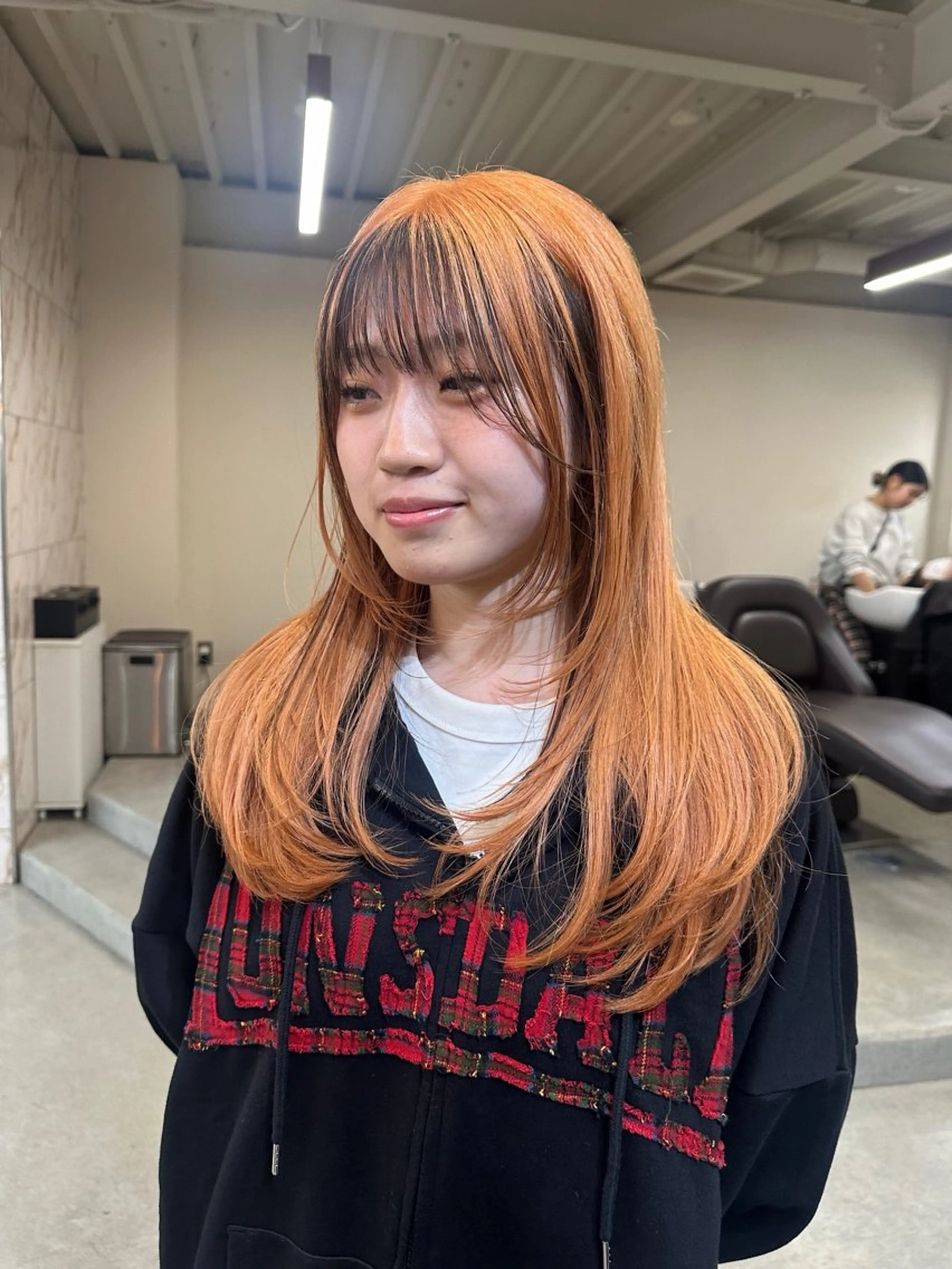 ロング カラー カット ヘアカラー トリートメント ハイトーン×似合わせ 🌱中川慎之介のヘアスタイル