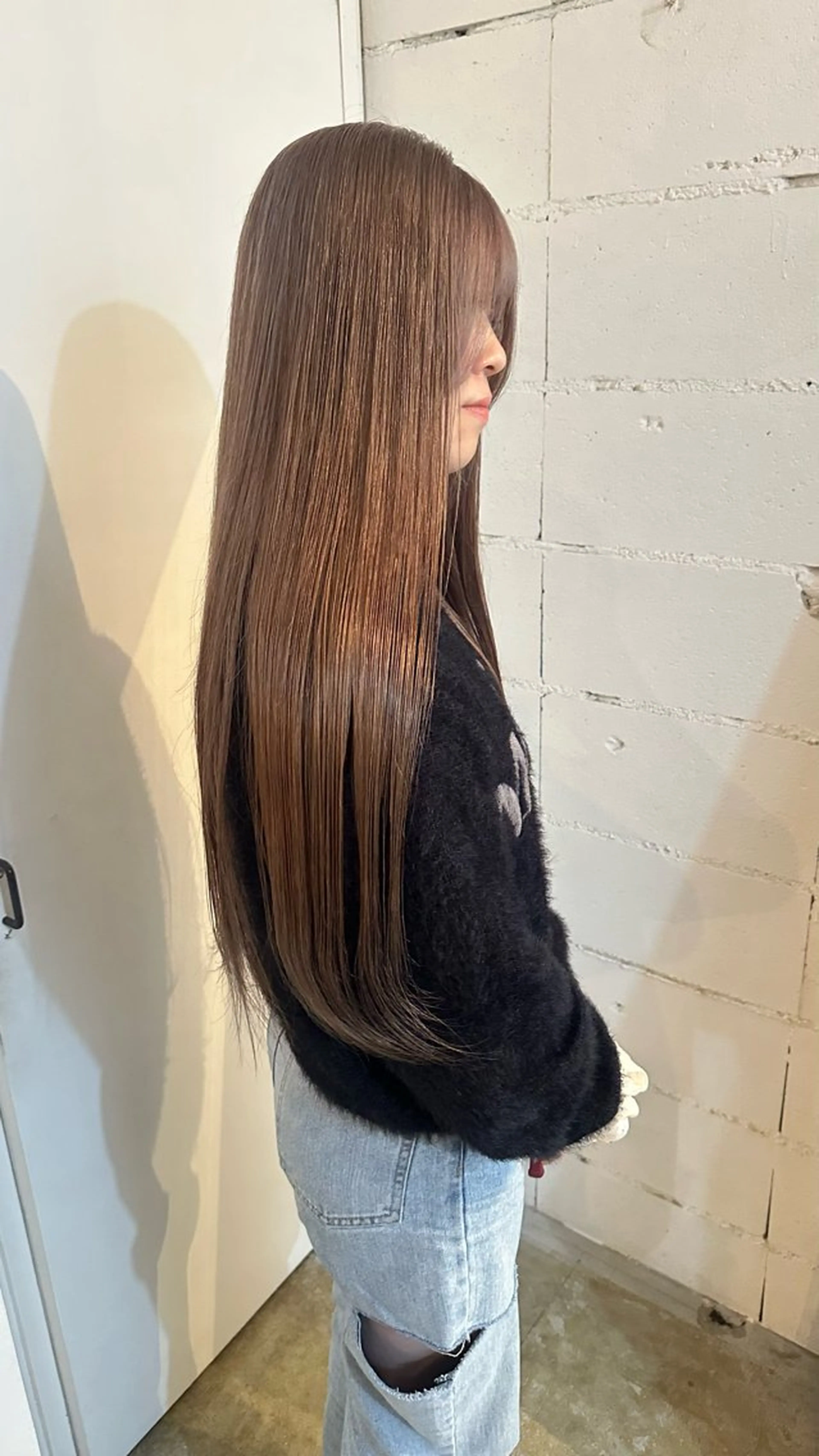 ロング ヘアカラー yamasaki momoaのヘアスタイル