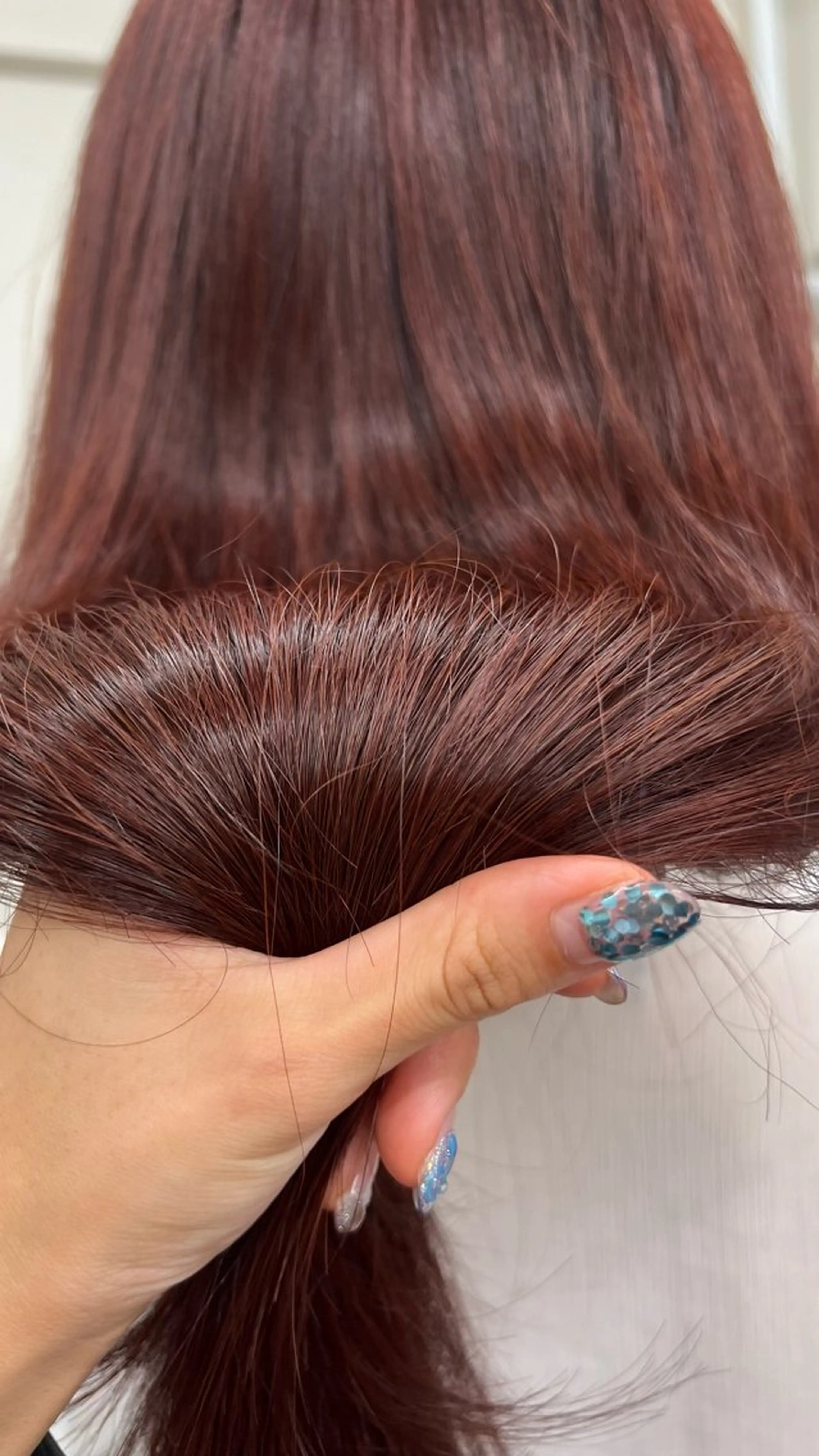 ミディアム カラー ヘアカラー ミディアムレイヤー/ 艶カラー🎀 emiのヘアスタイル