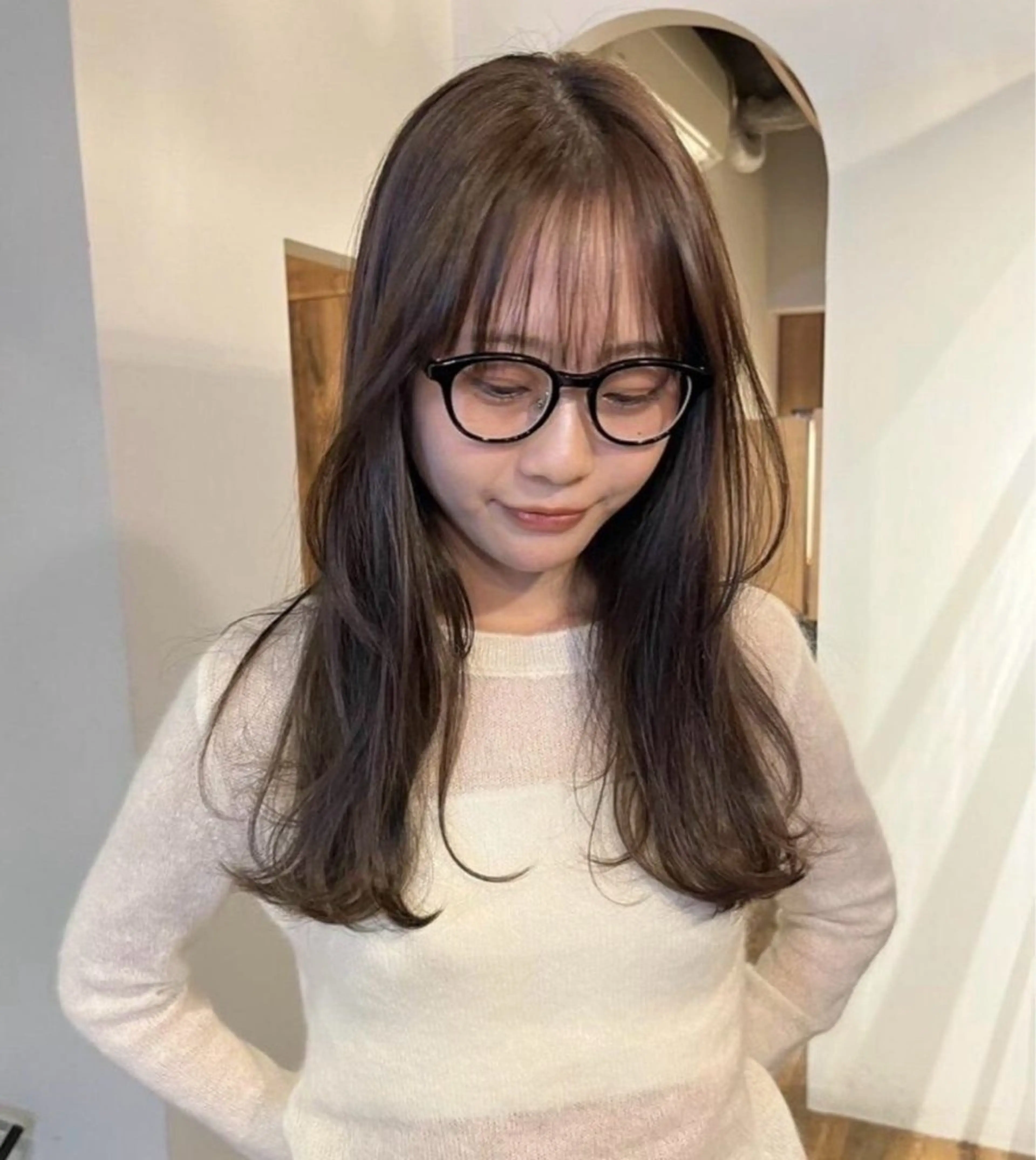 ロング カラー loty すずなのヘアスタイル