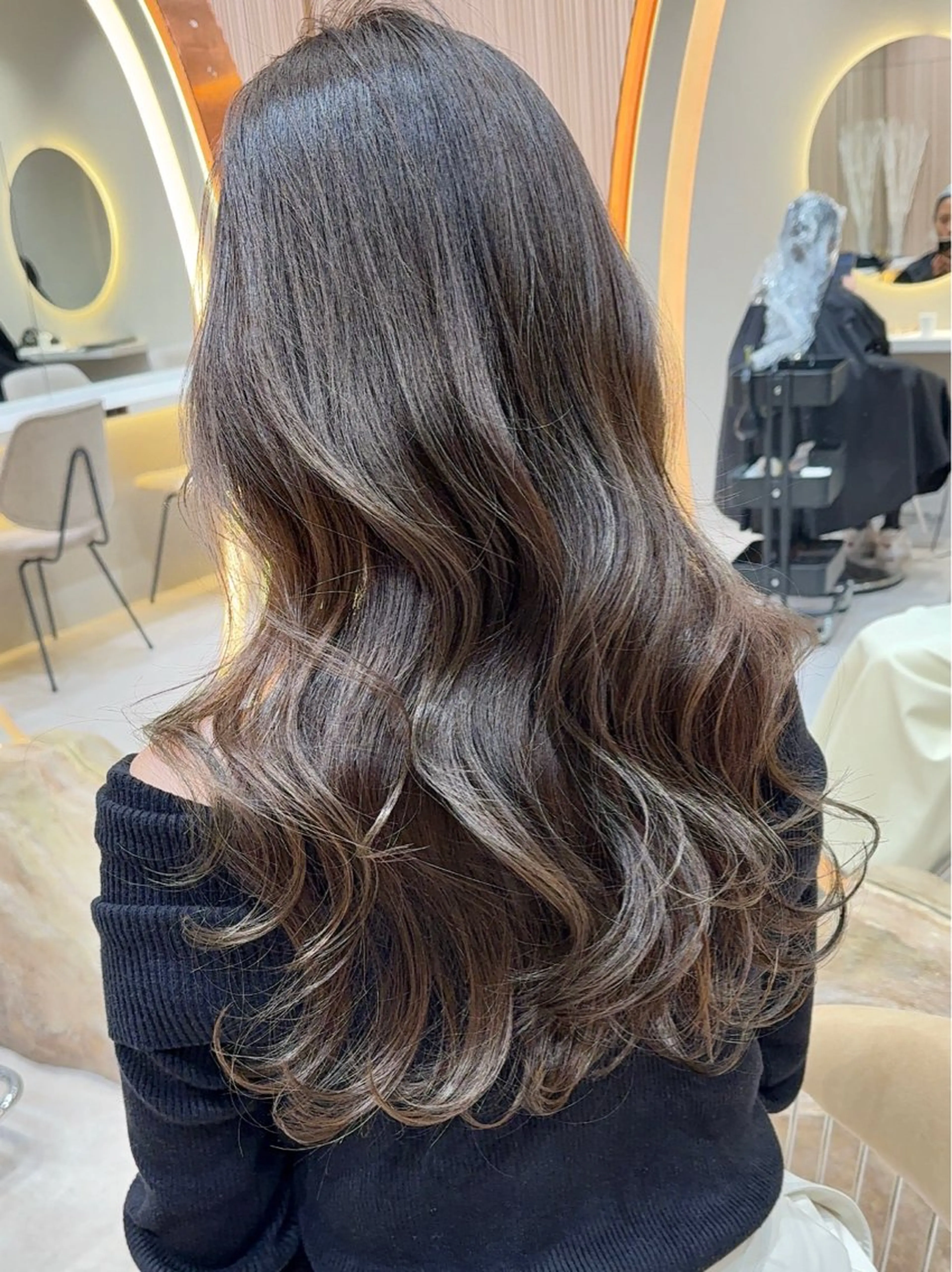 セミロング カラー カット ヘアカラー トリートメント 縮毛矯正✨🫧 レイヤー川村利幸のヘアスタイル