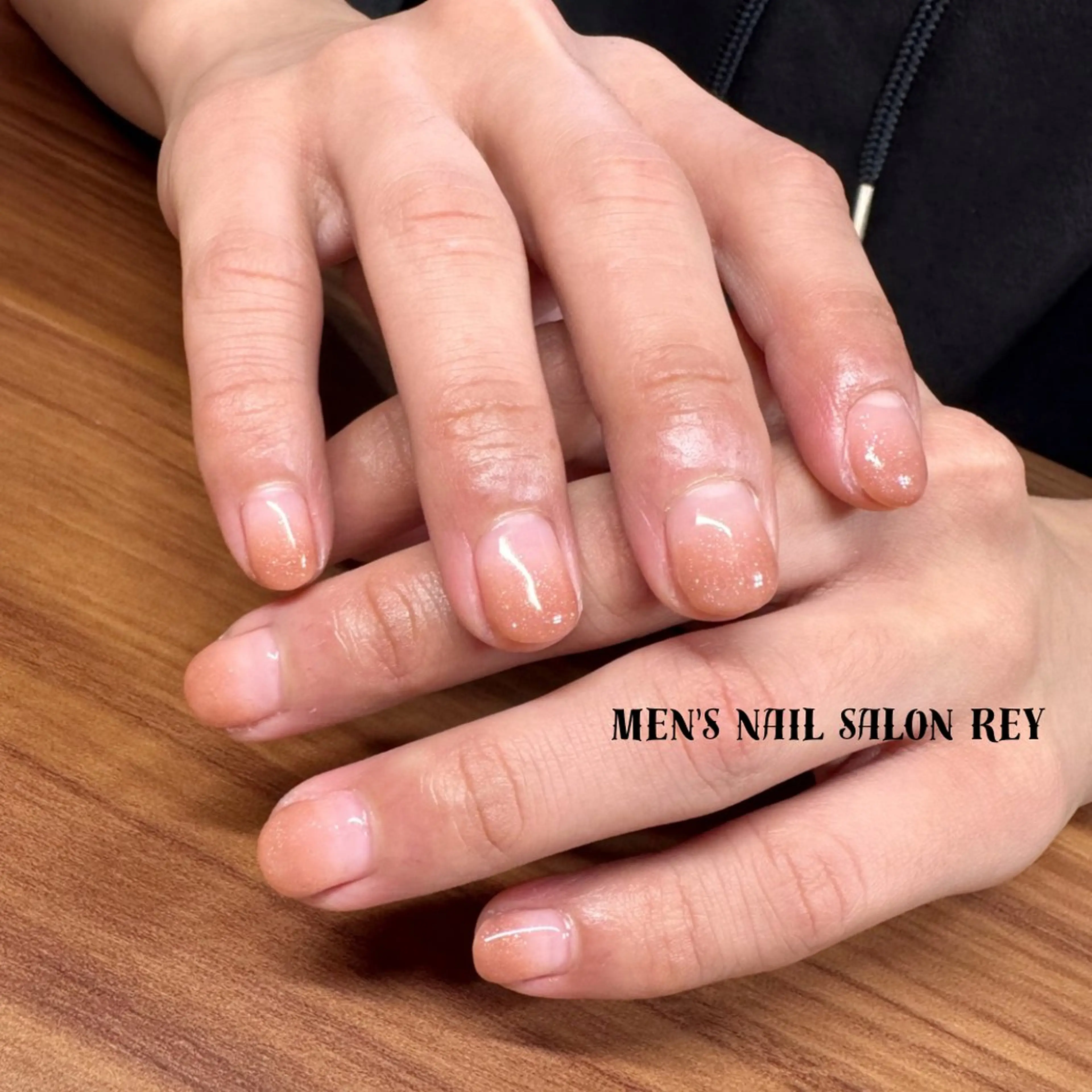 メンズ ネイル グラデーション シンプルネイル ハンドネイル men's nail salon Reyのネイルデザイン