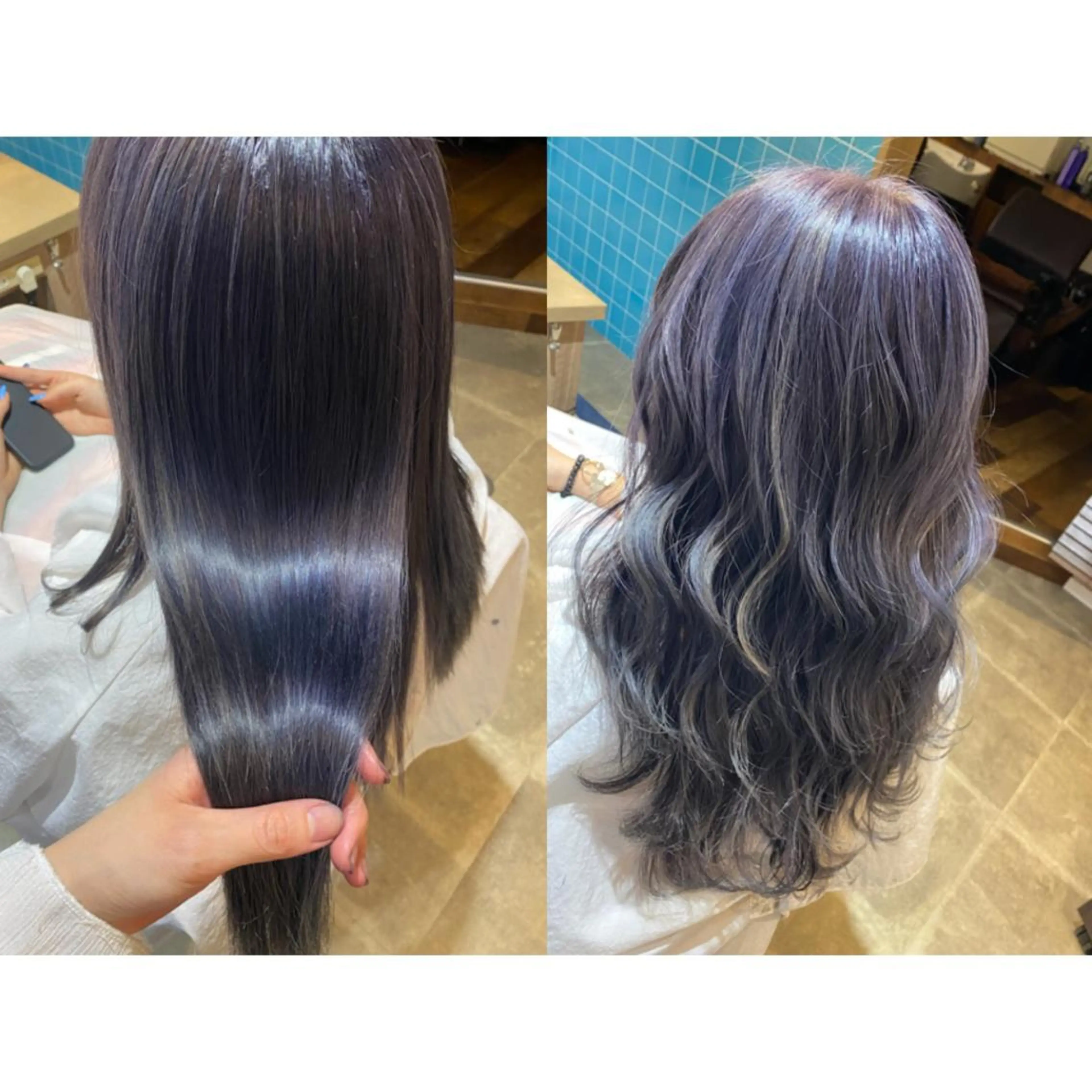 カラー ブリーチ ハイライトカラー 🐻結んで可愛い hair EMI🐻のヘアスタイル