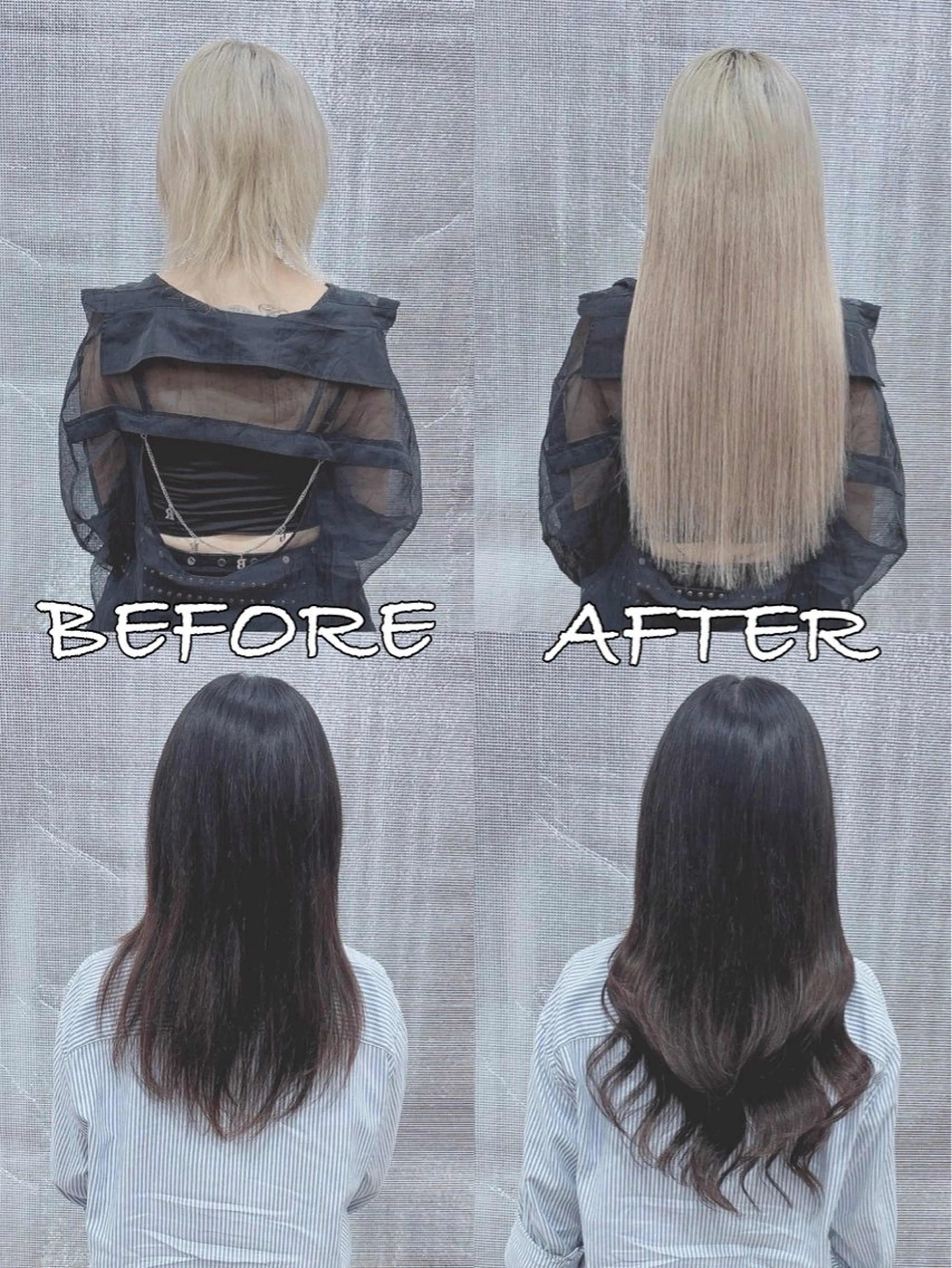 ロング カラー ヘアアレンジ シールエクステ バレイヤージュ ブリーチ ケアブリーチ ダブルカラー エクステ LIP 大阪本店 エクステ 堀谷和孝のヘアスタイル