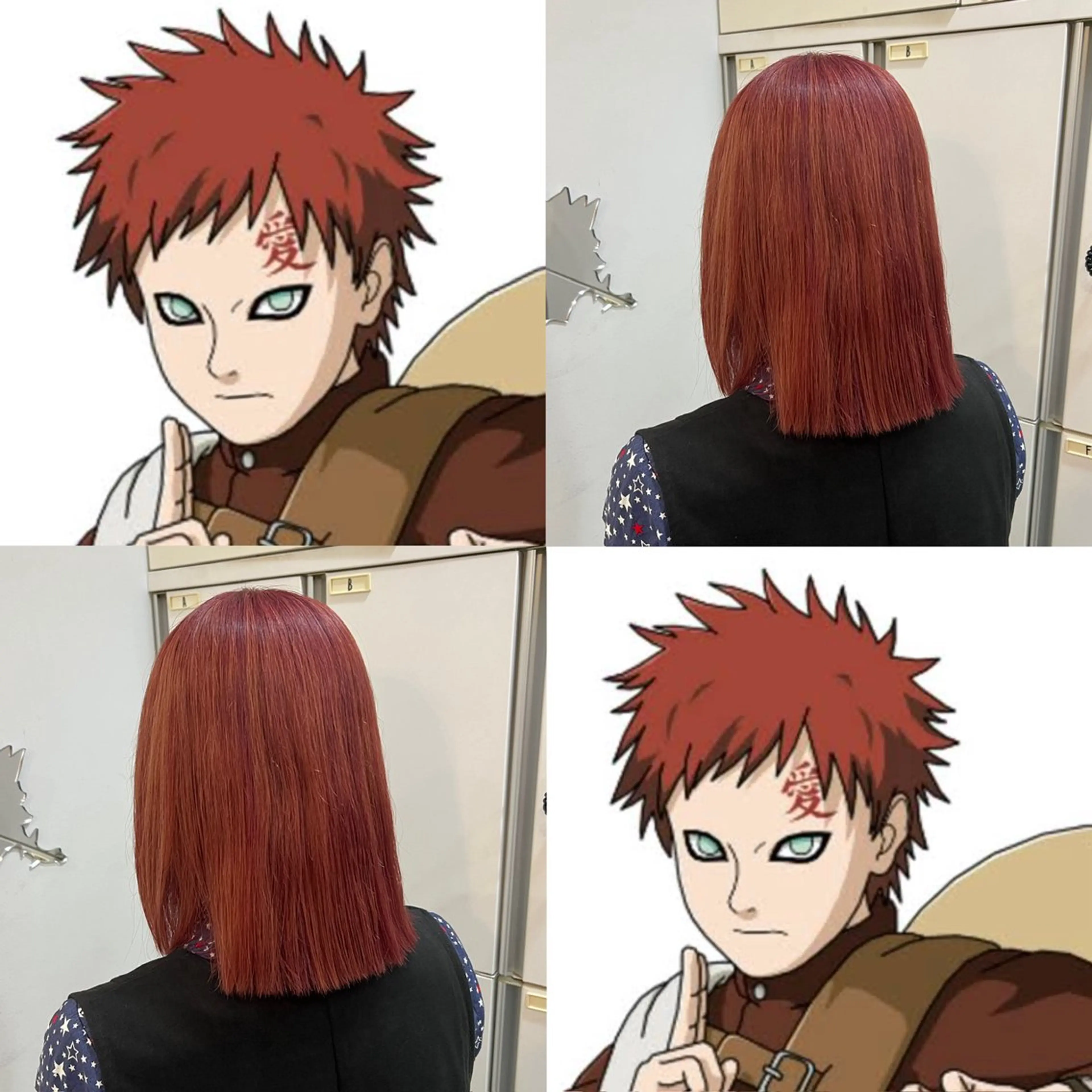 ミディアム カラー インナー/2次元/ 推しカラー/しゅうとのヘアスタイル