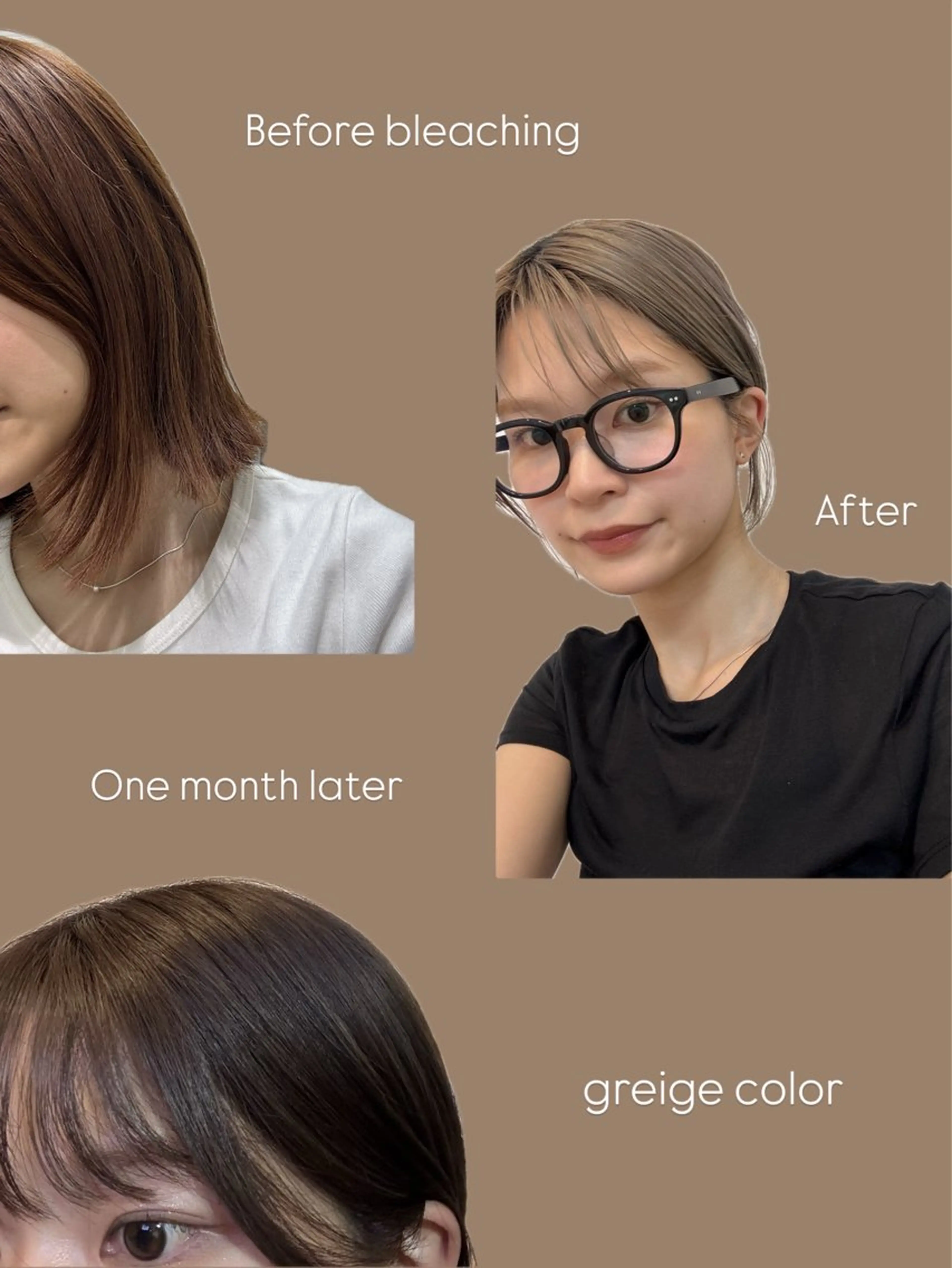 ミディアム カラー グレージュ 透明感color🍃 Kurumiのその他イメージ