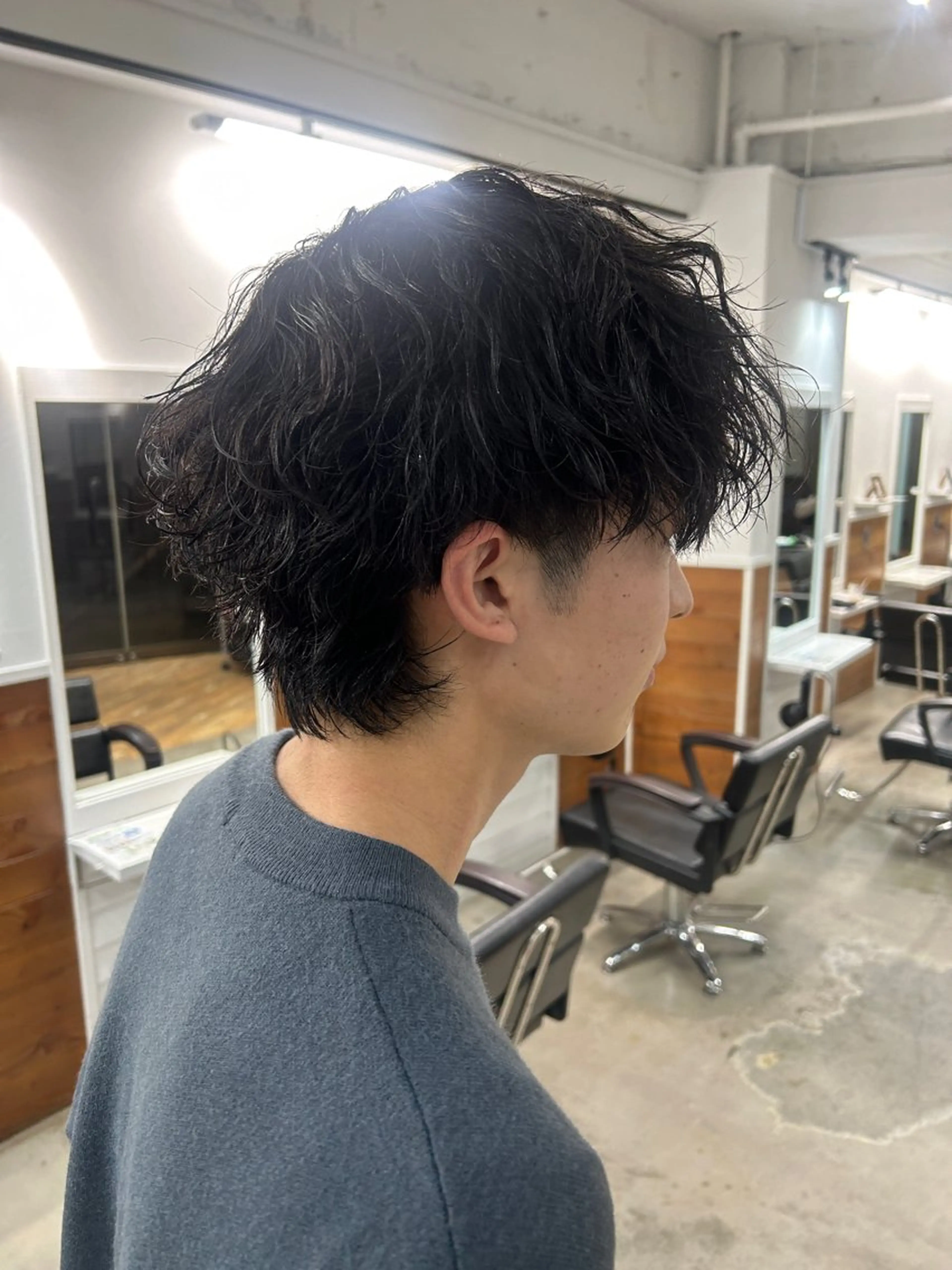 パーマ メンズ ナチュラル大人っぽい スタイル　MAORIのヘアスタイル