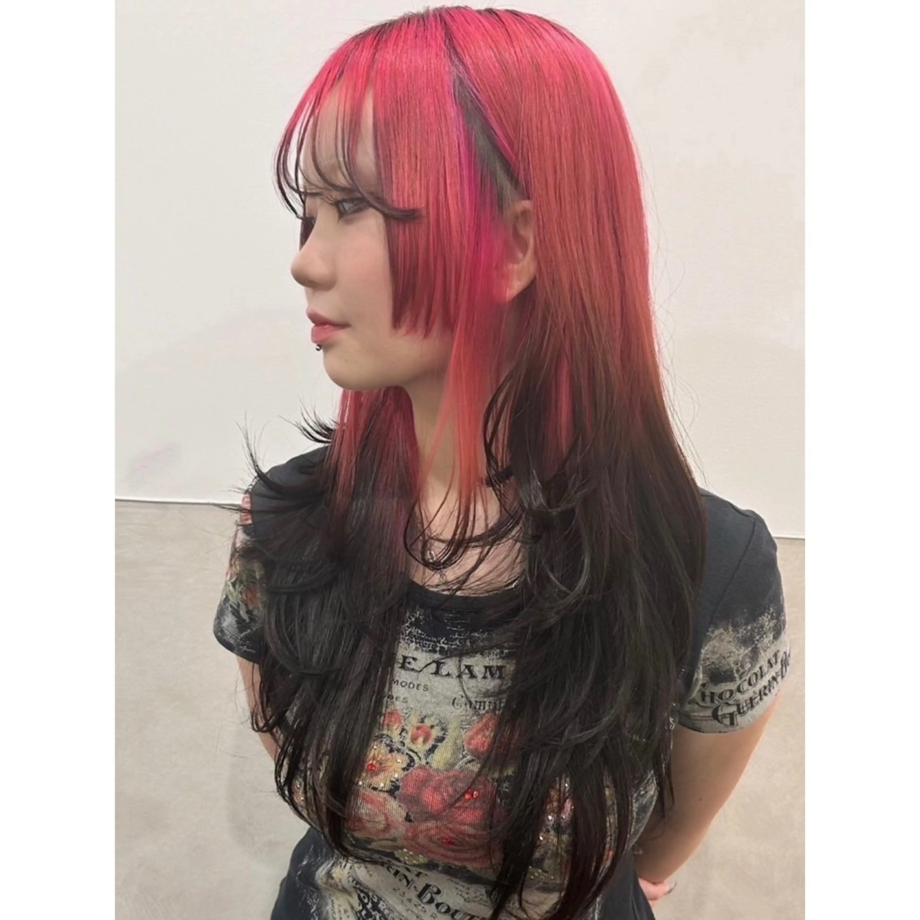 ロング カット レイヤー/艶カラー/ Natsuho💞のヘアスタイル